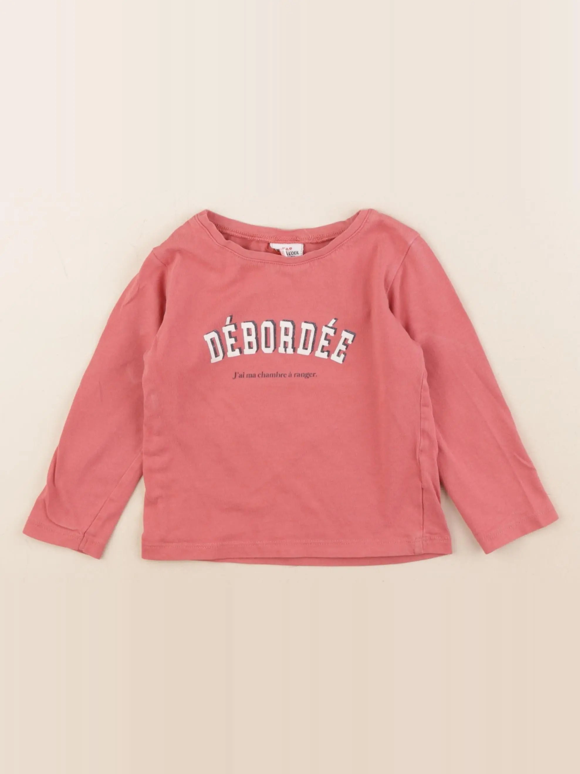 Tape à l'oeil - tee-shirt rose - 2 ans