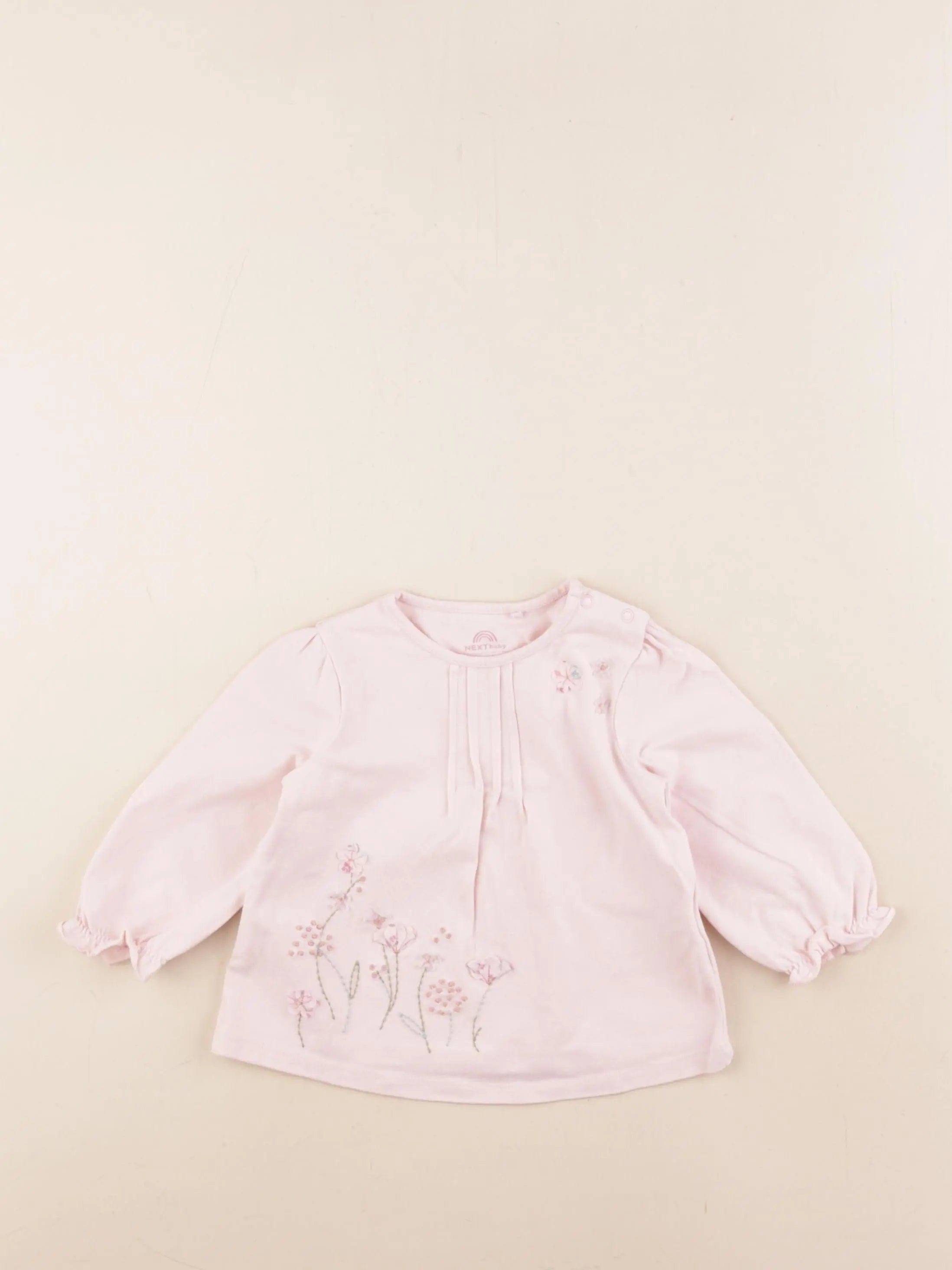 Next - tee-shirt rose - 6/9 mois
