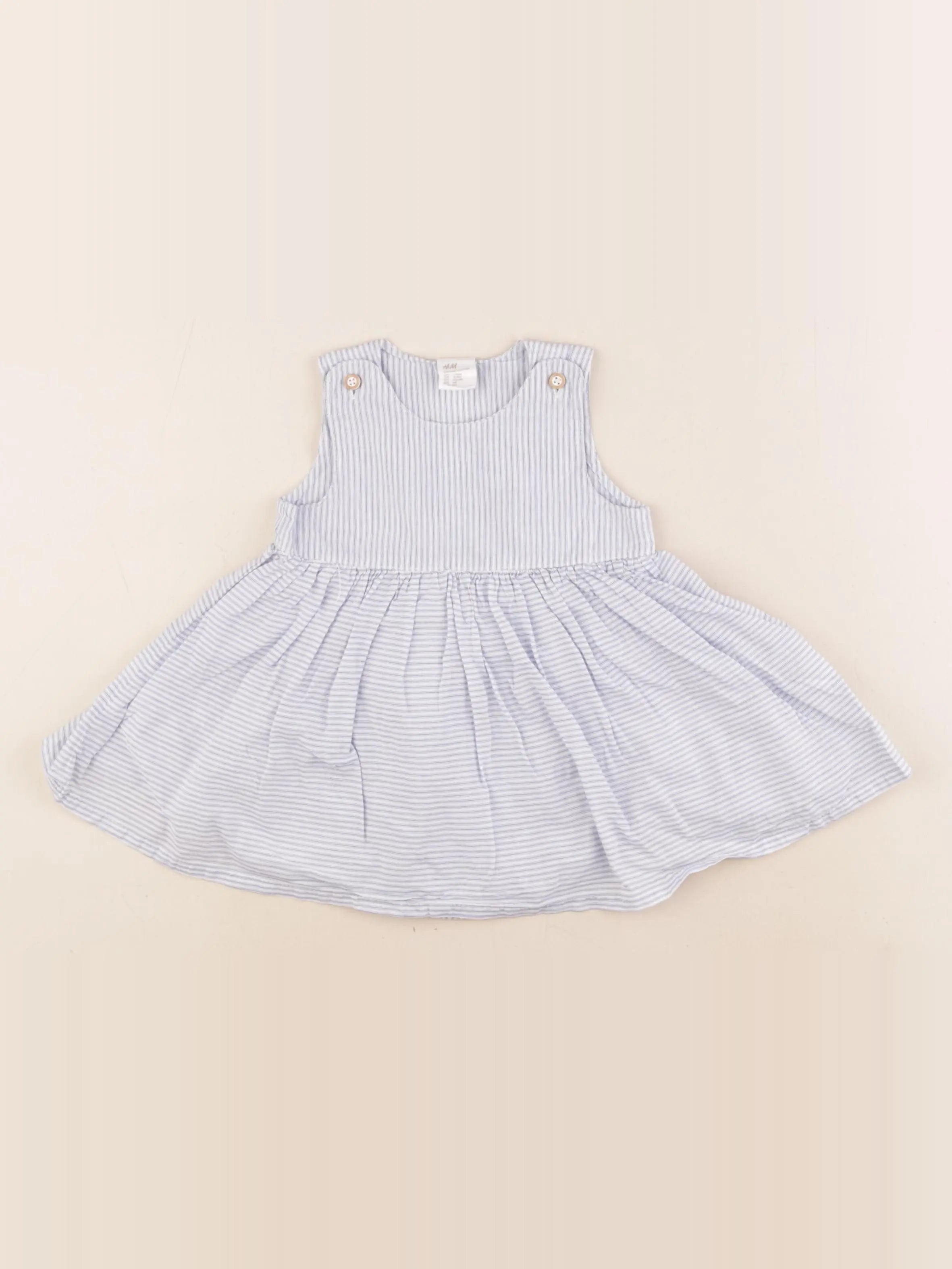 H&M - robe blanc - 4/6 mois