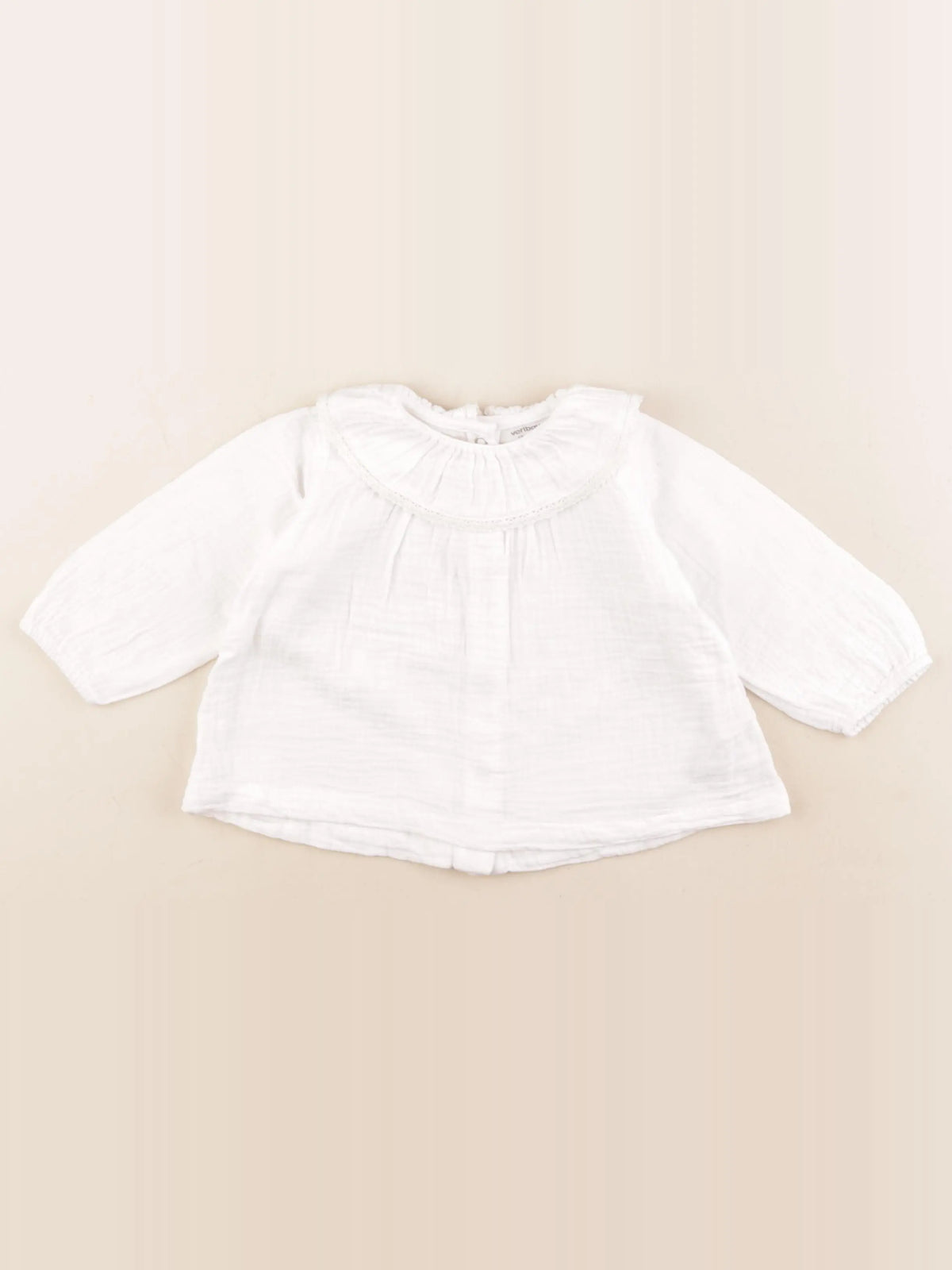 Vertbaudet - blouse blanc - 12 mois