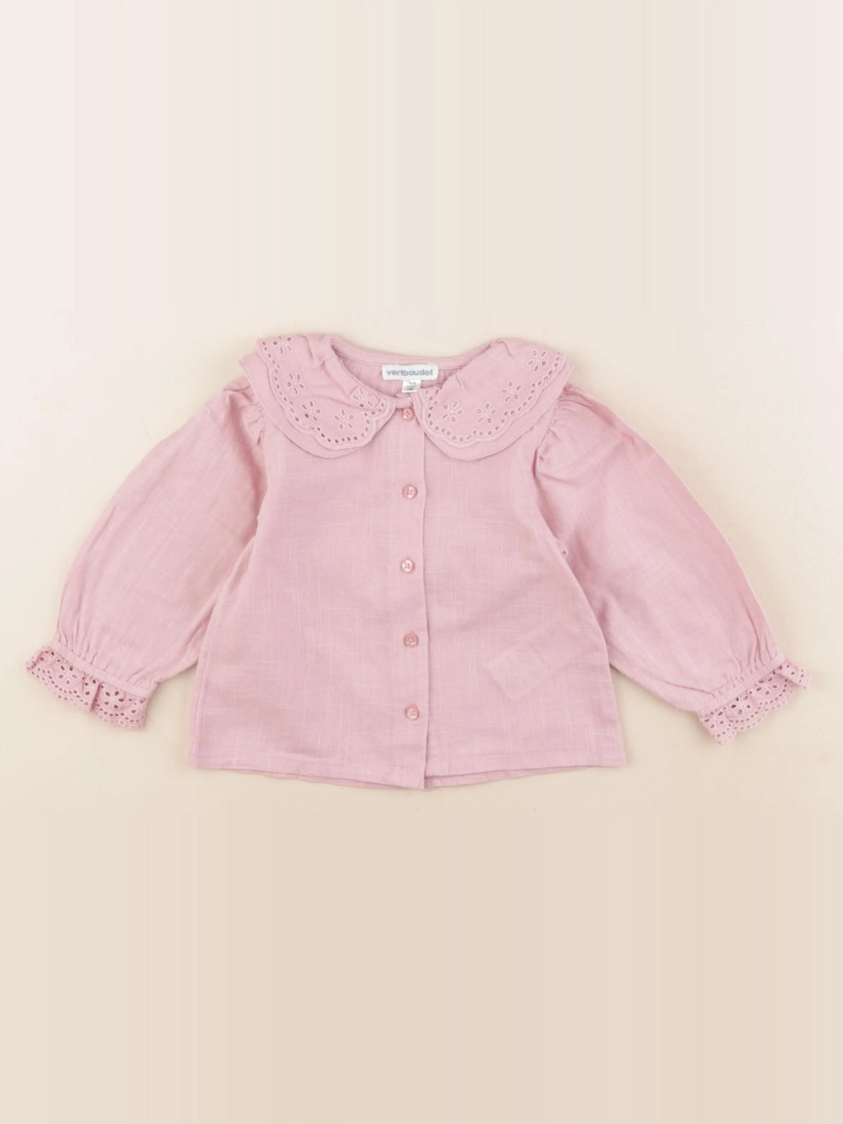 Vertbaudet - blouse rose - 12 mois