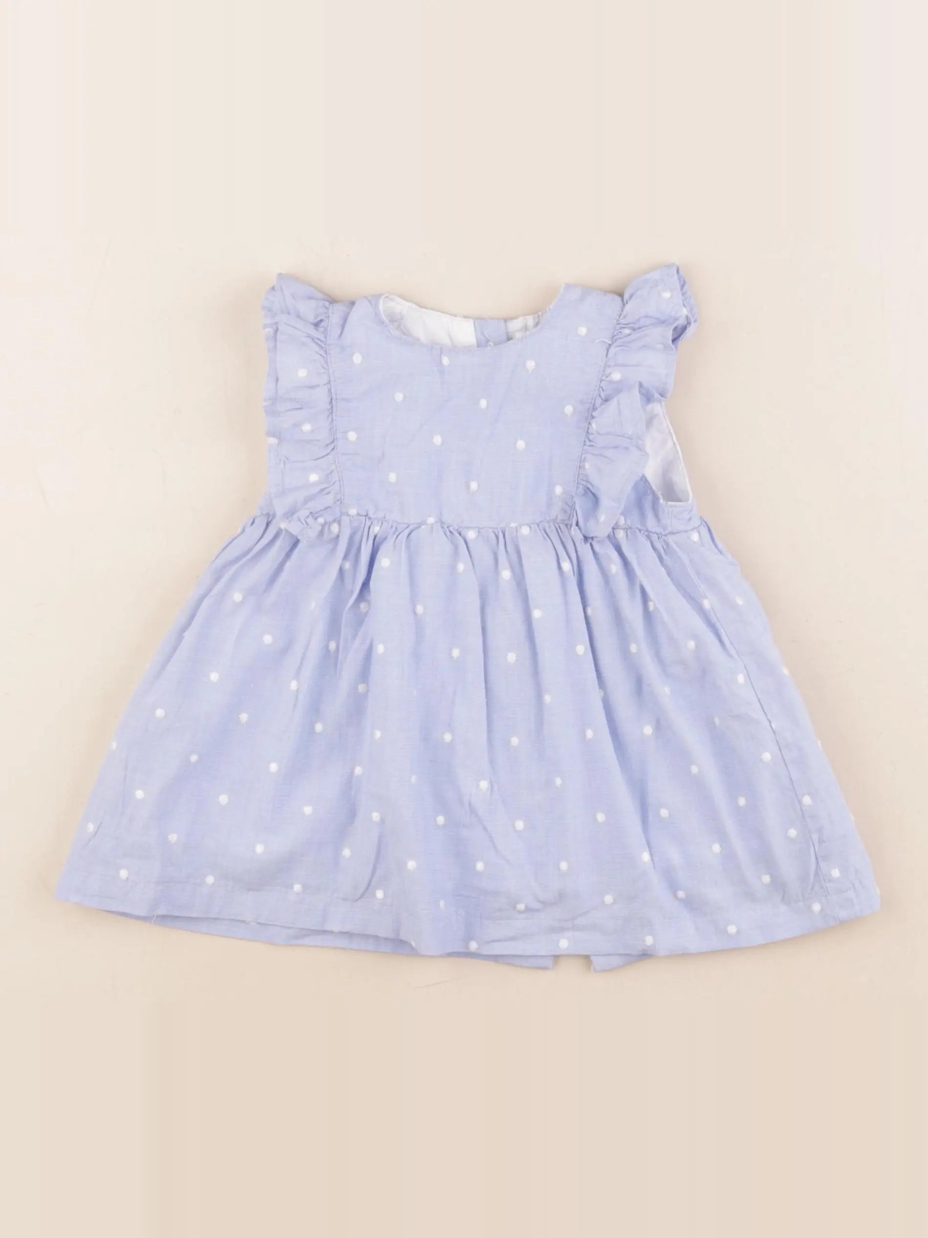 Vertbaudet - robe bleu - 9 mois