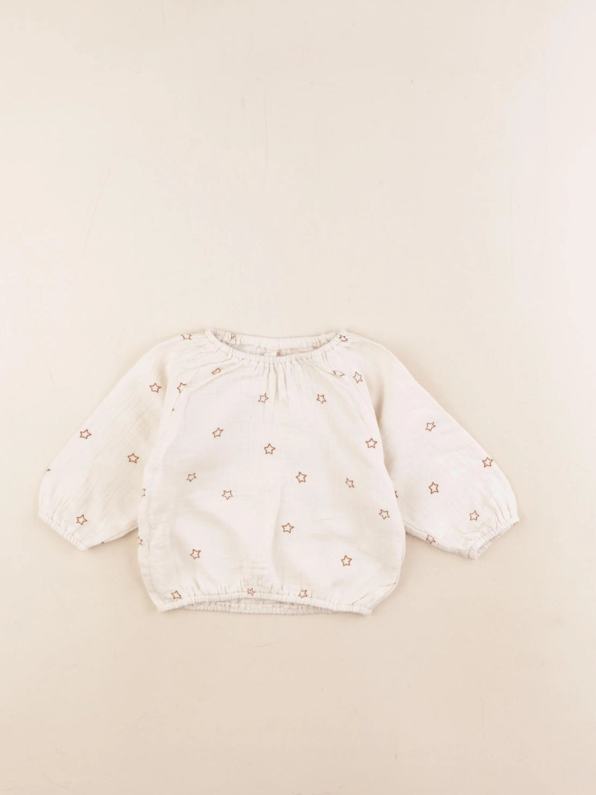 Quincy Mae - blouse beige - 3/6 mois