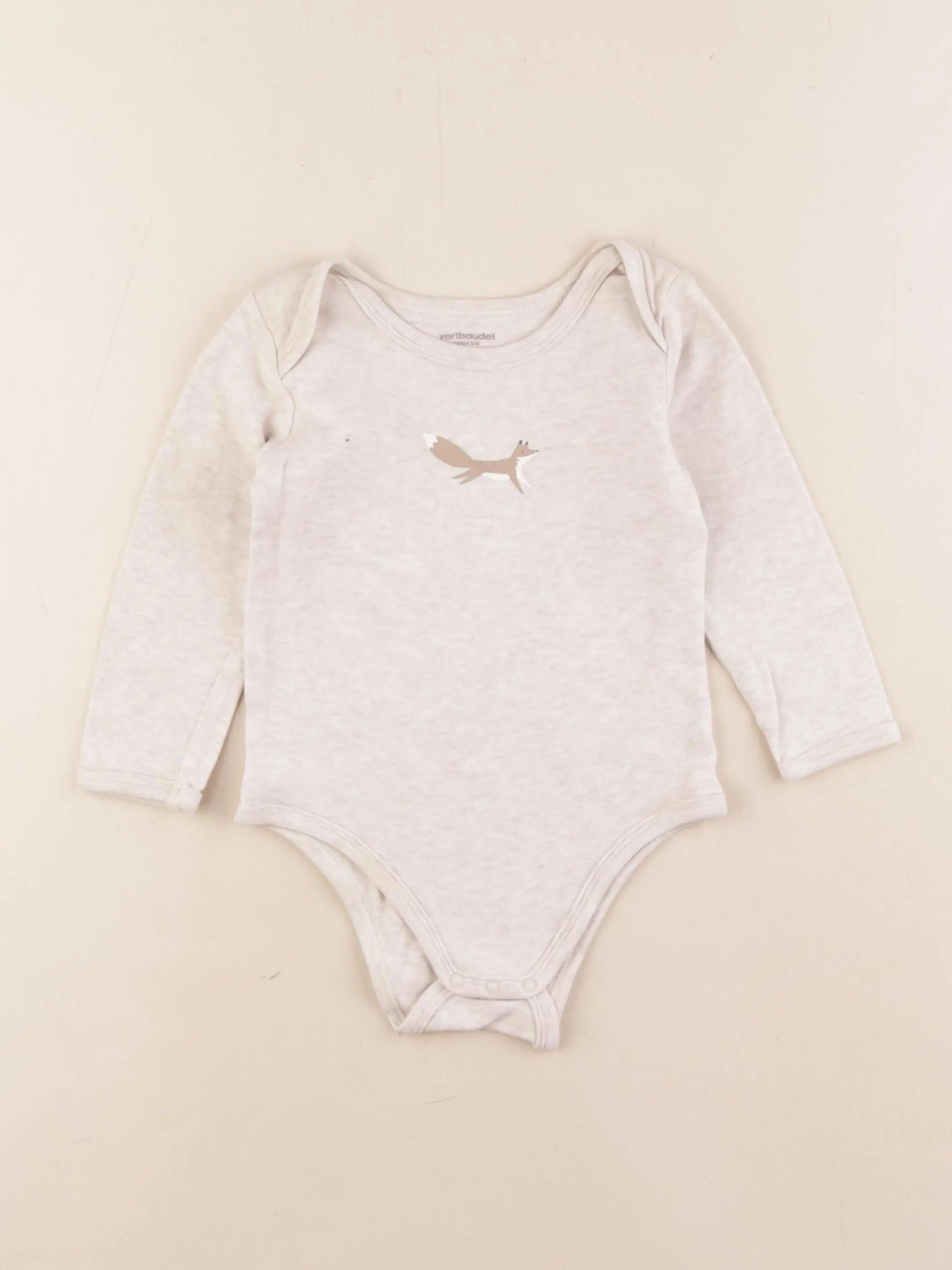 Vertbaudet - body beige - 24 mois