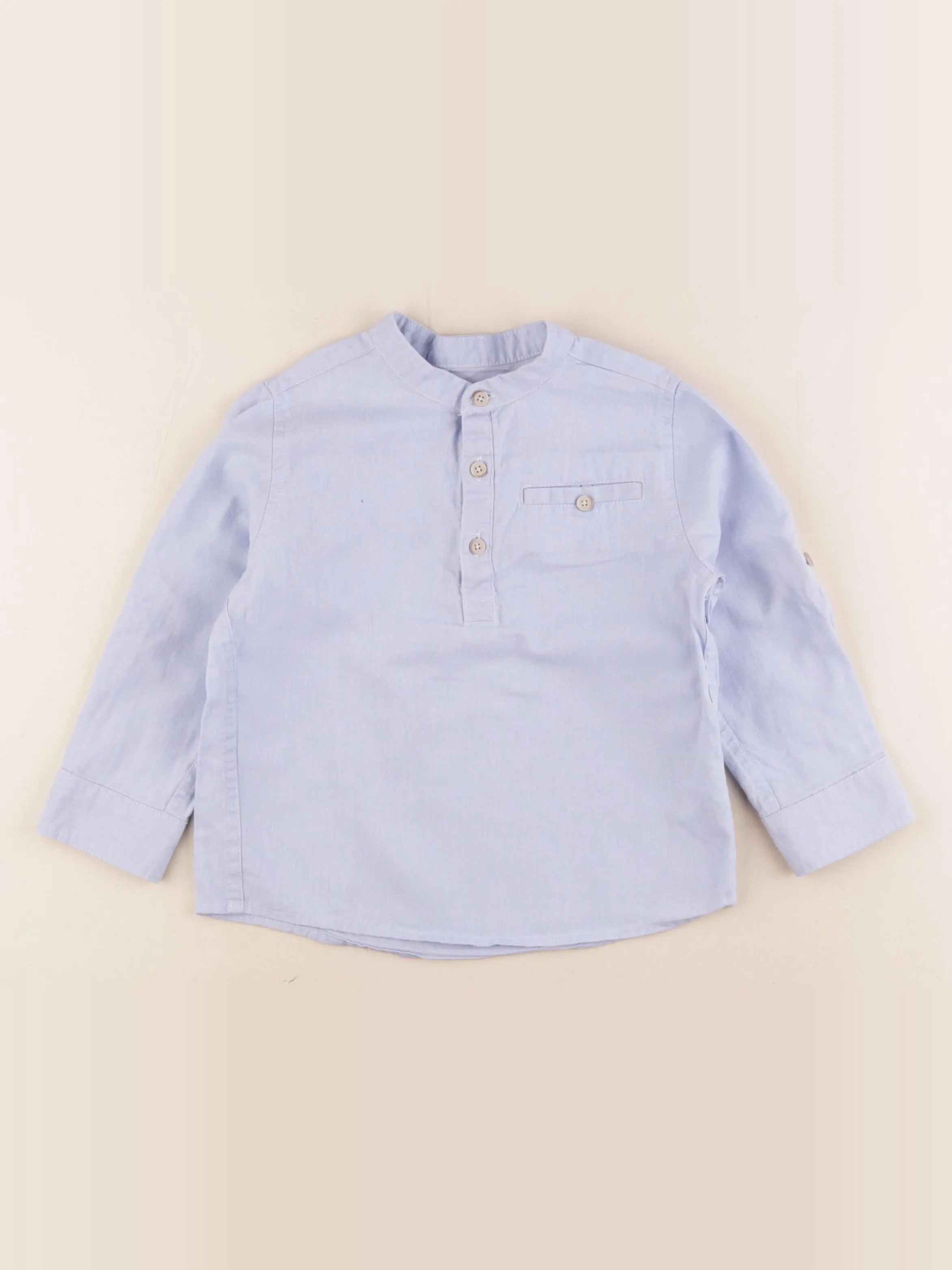 Vertbaudet - chemise bleu - 4 ans