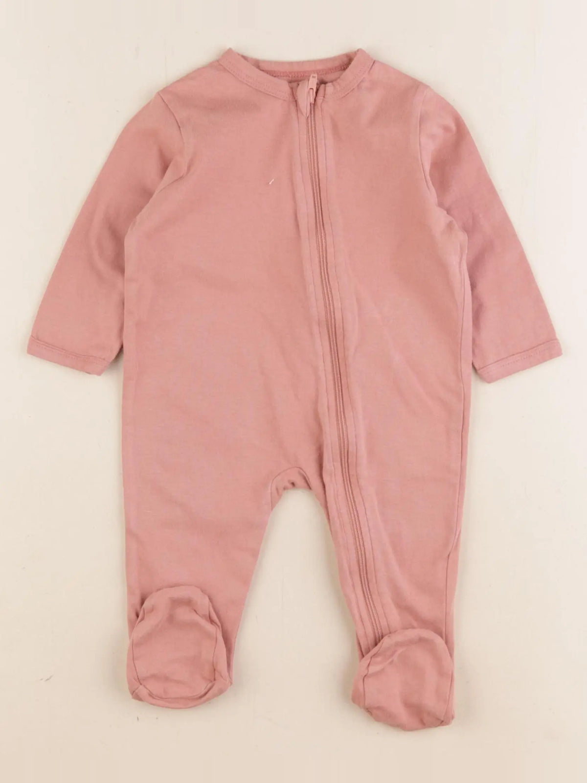 Vertbaudet - pyjama coton rose - 6 mois