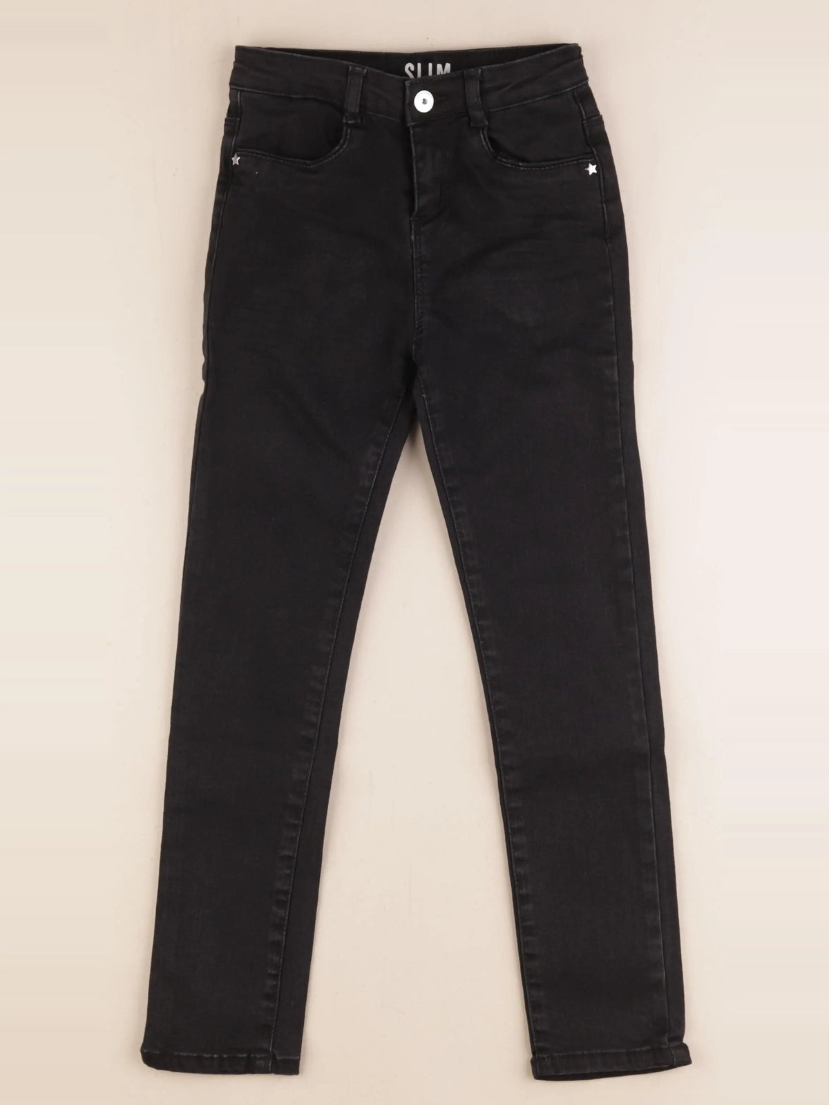 Vertbaudet - jean noir - 8 ans