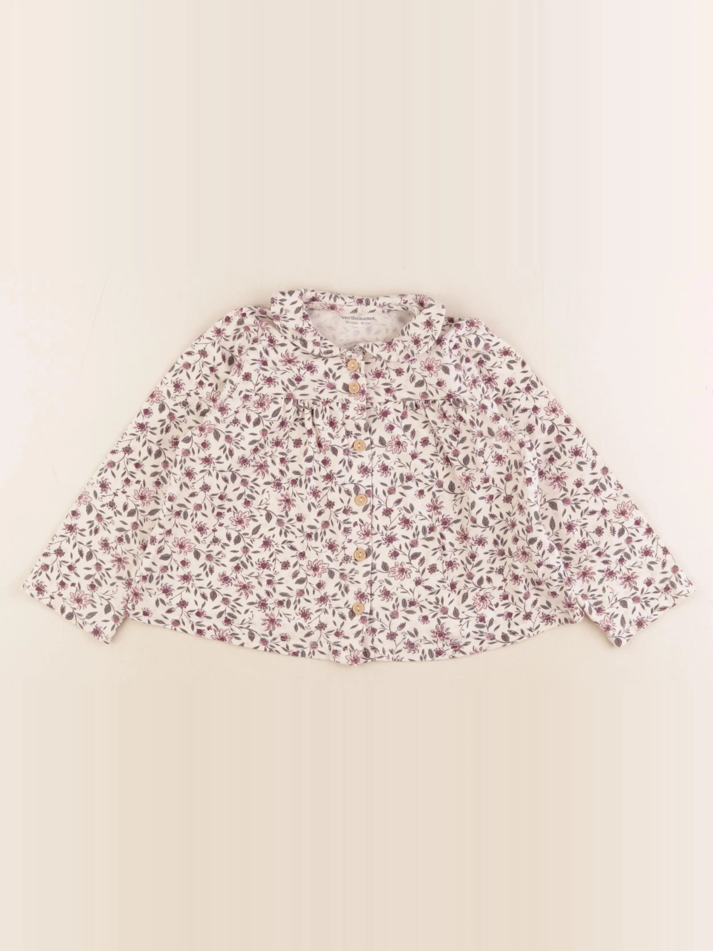 Vertbaudet - chemise multicolore - 36 mois