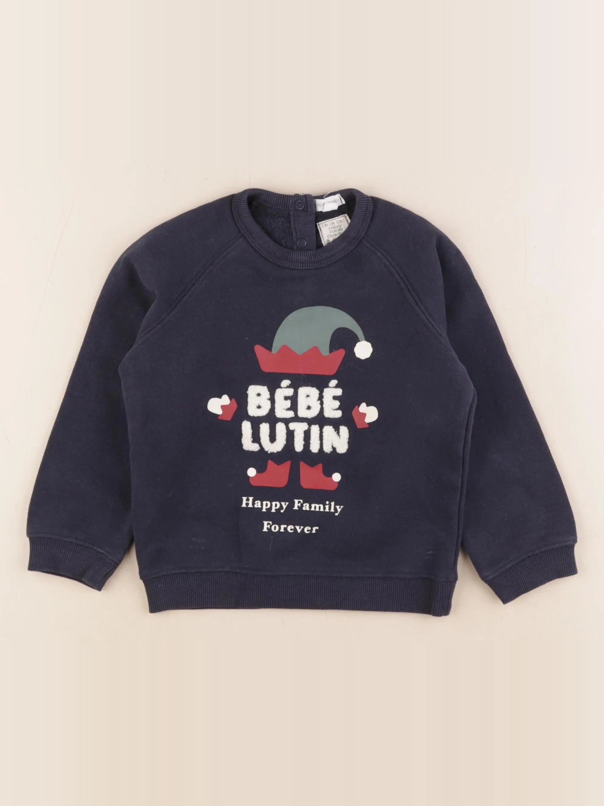 Vertbaudet - sweat bleu - 3 ans