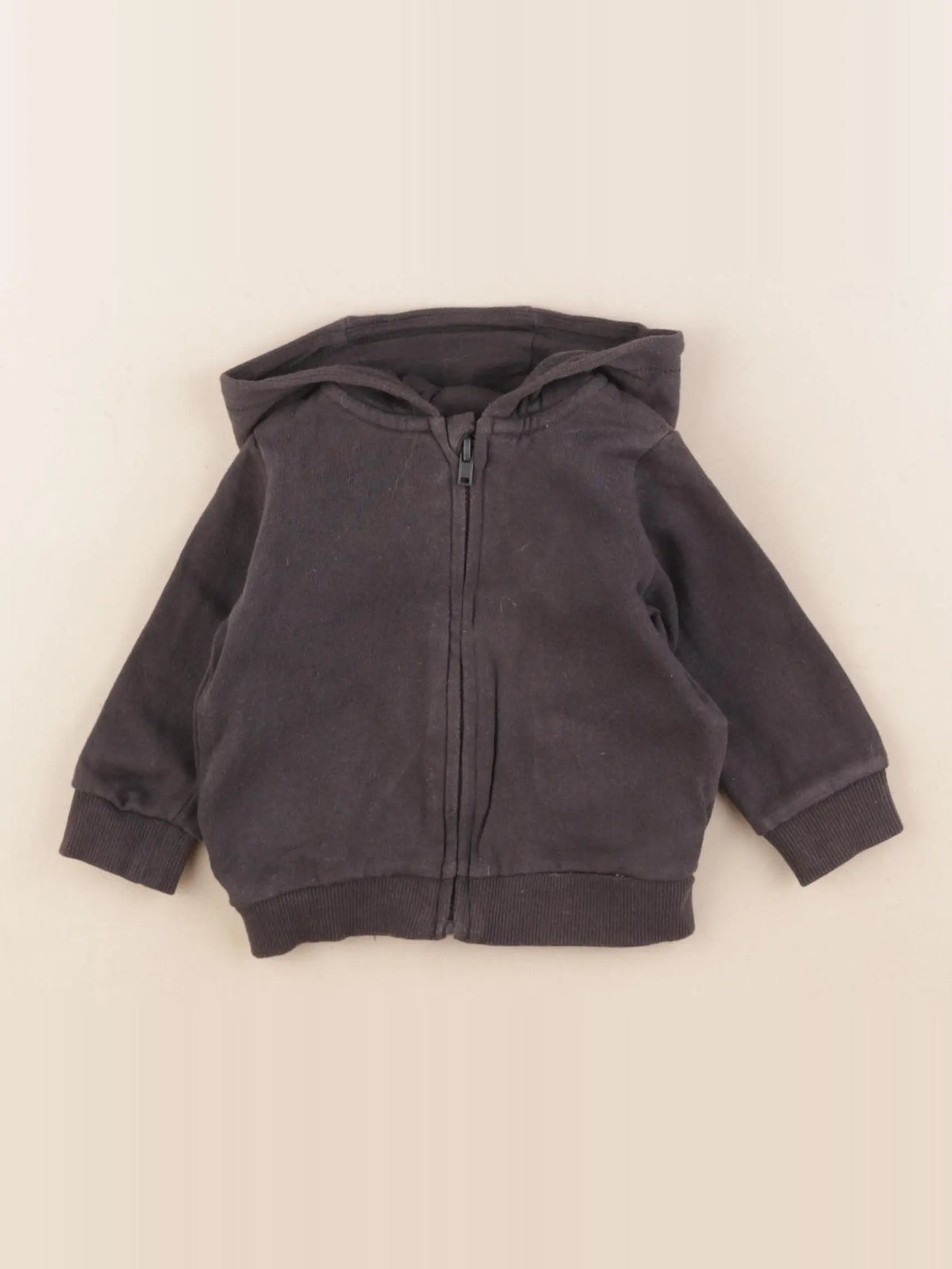 H&M - sweat gris - 2/4 mois