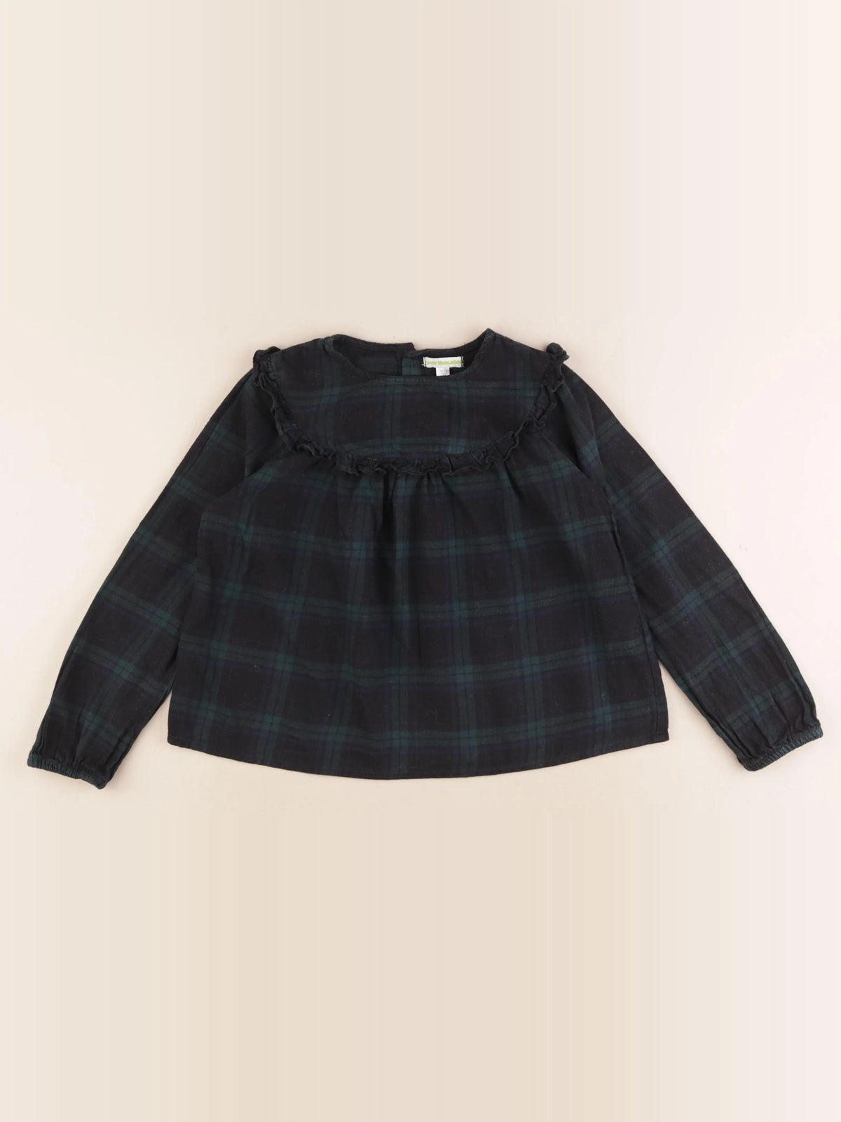 Vertbaudet - blouse bleu, vert - 8 ans