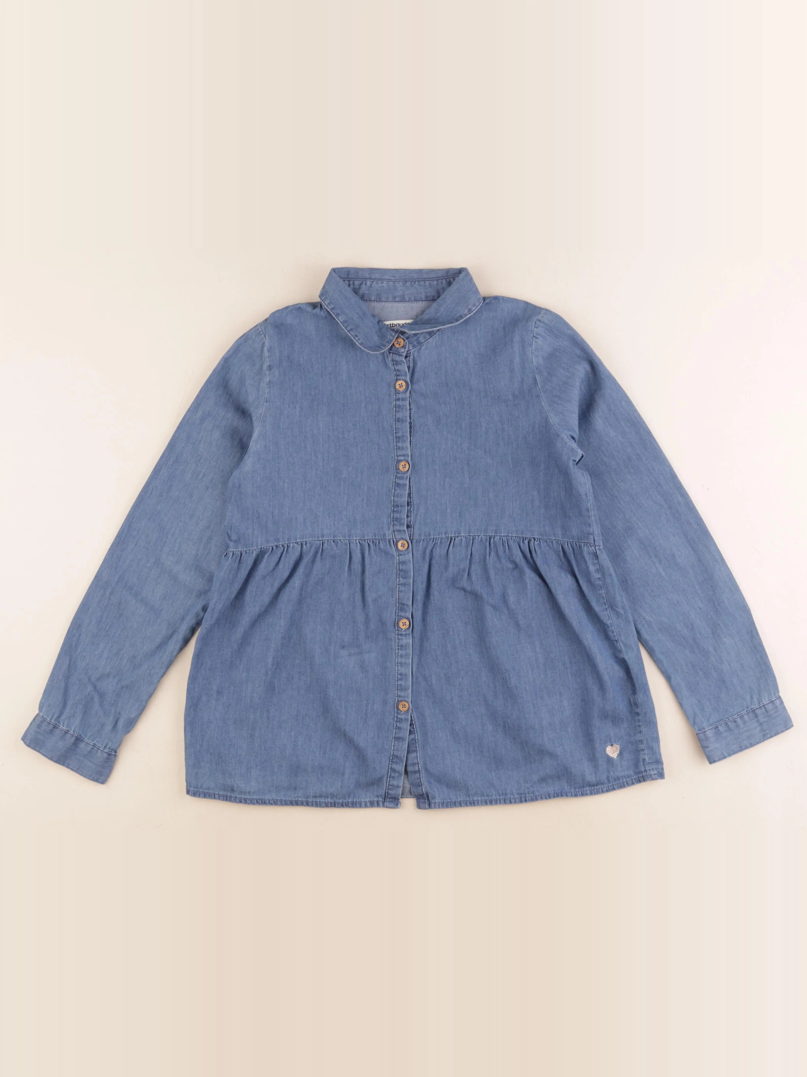 Vertbaudet - blouse bleu - 10 ans