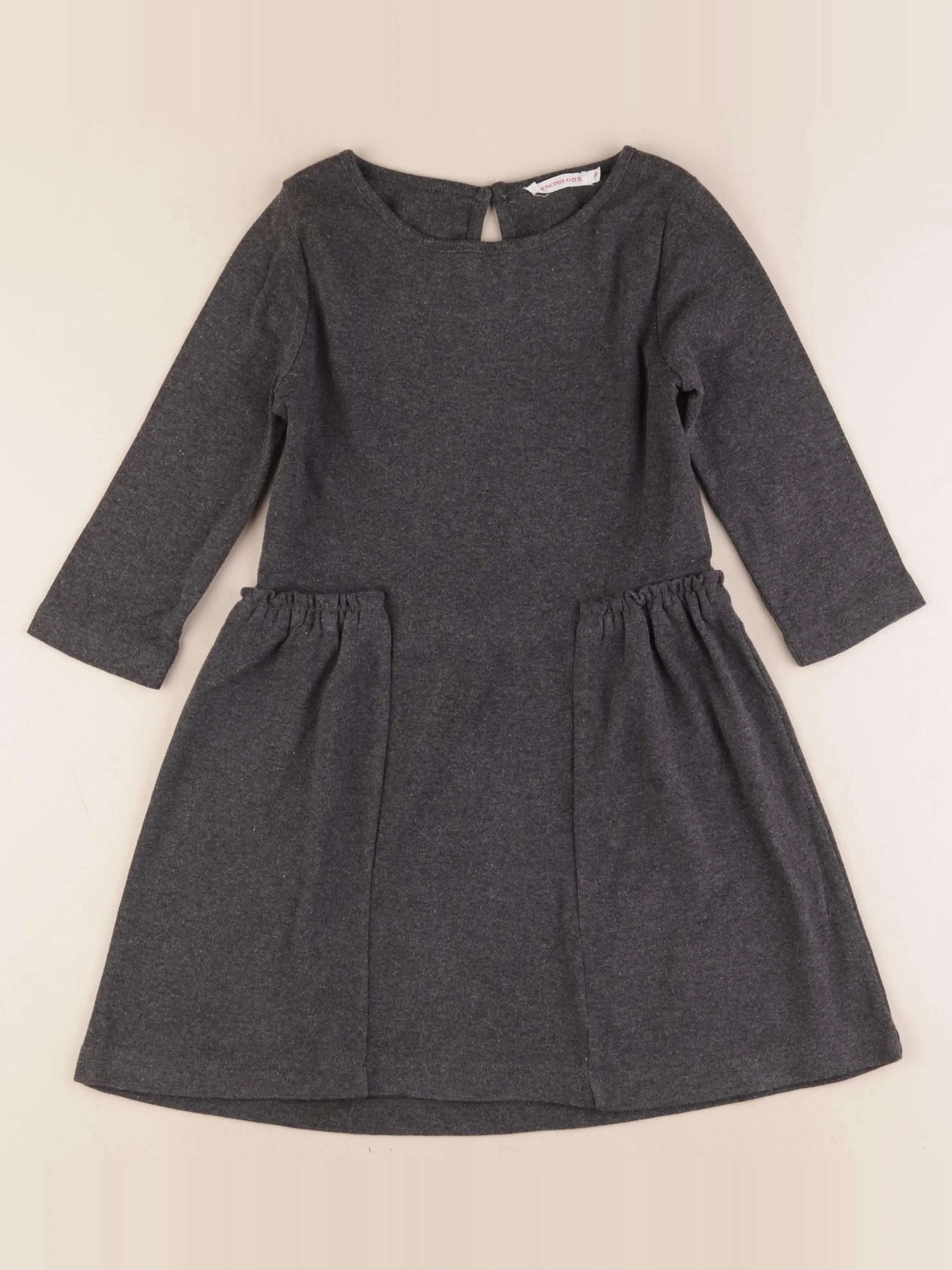 Monoprix - robe gris - 8 ans