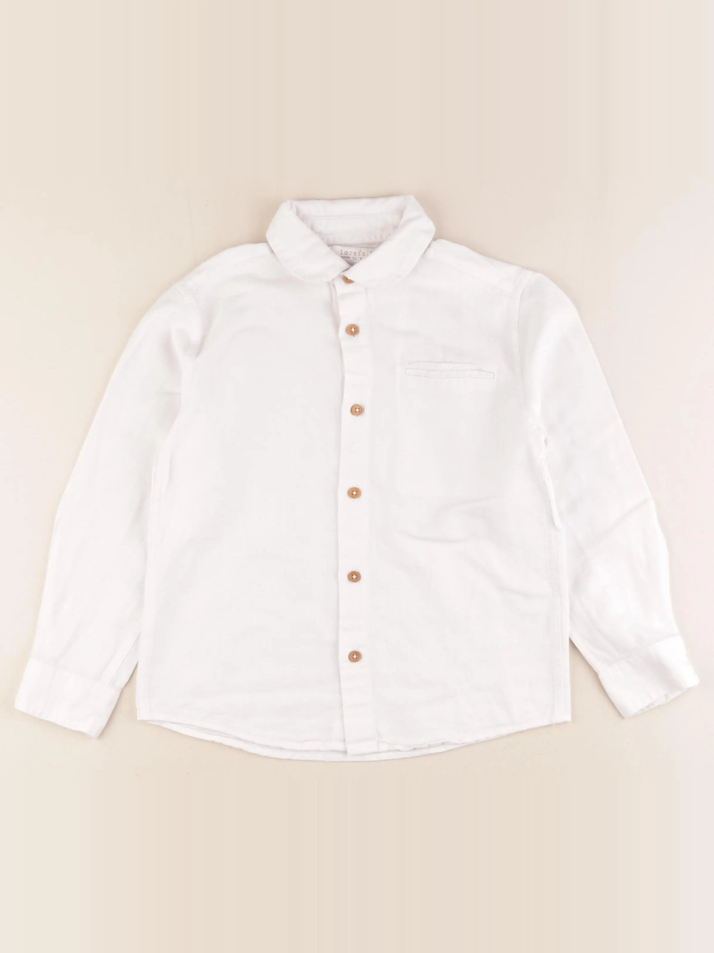 Monoprix - blouse blanc - 5/6 ans