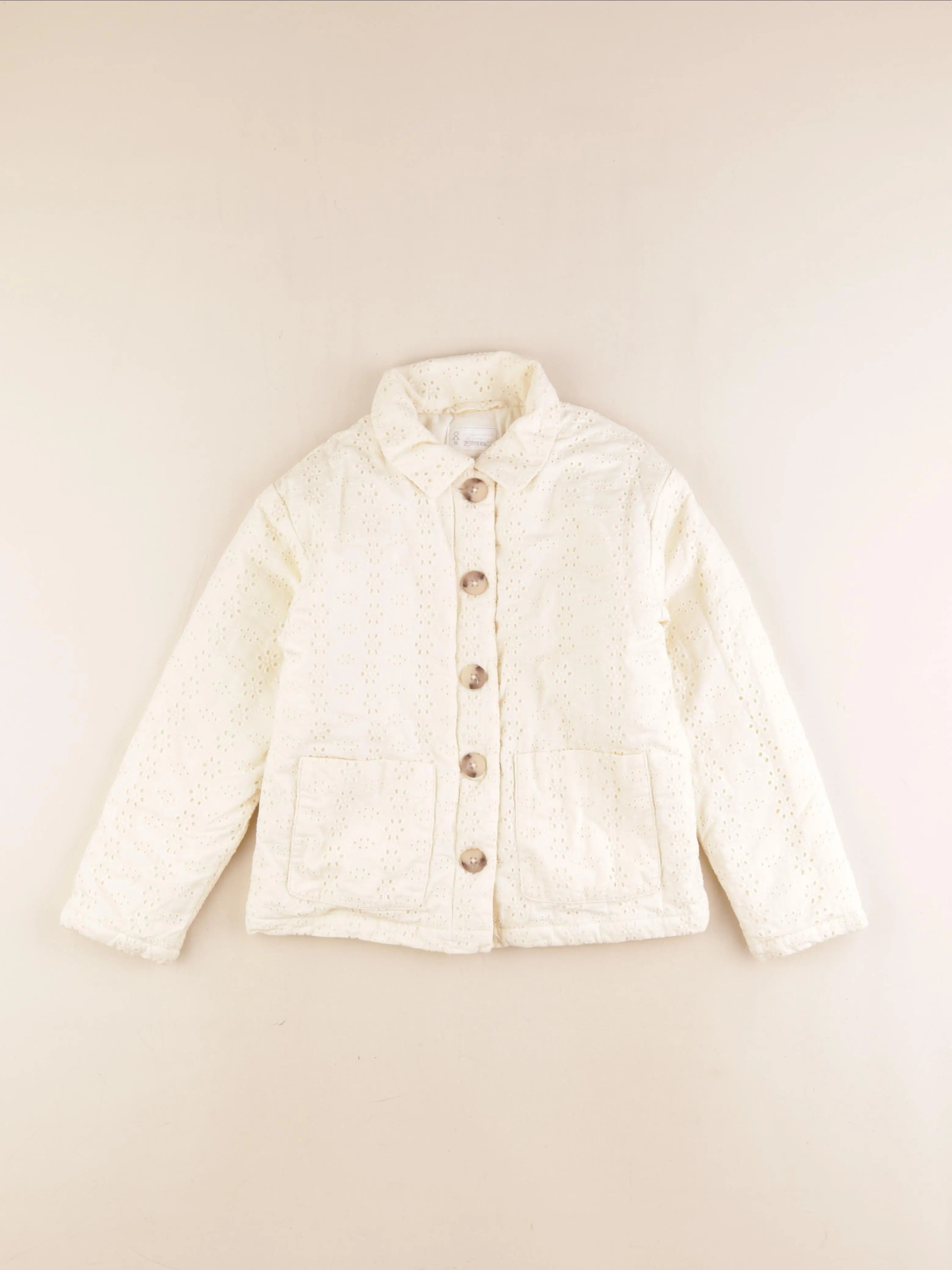 Vertbaudet - veste doublé beige - 9 ans