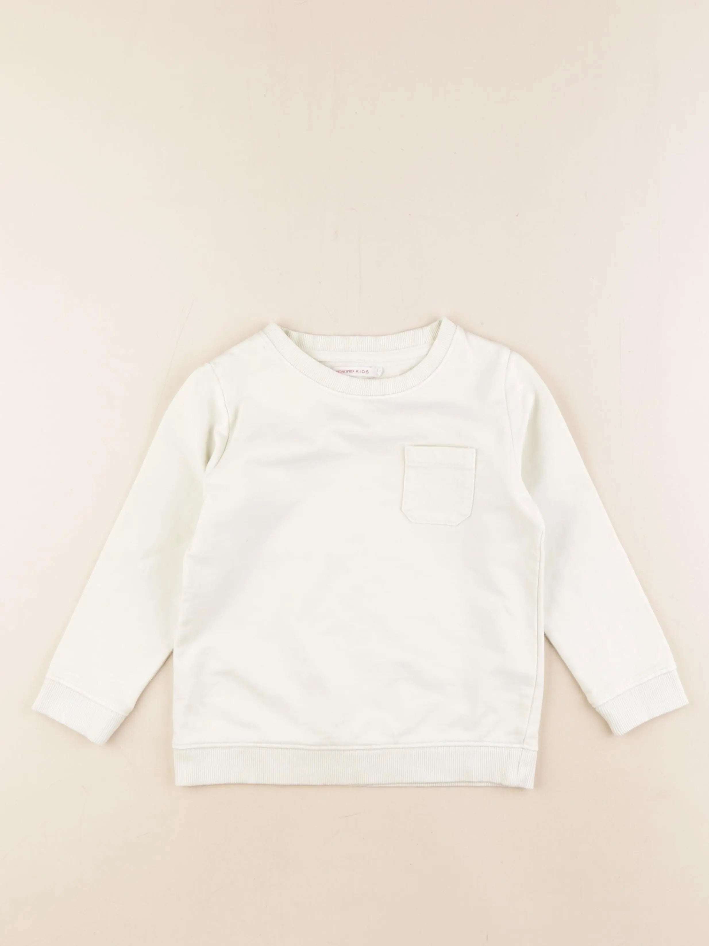 Monoprix - sweat jaune - 4 ans