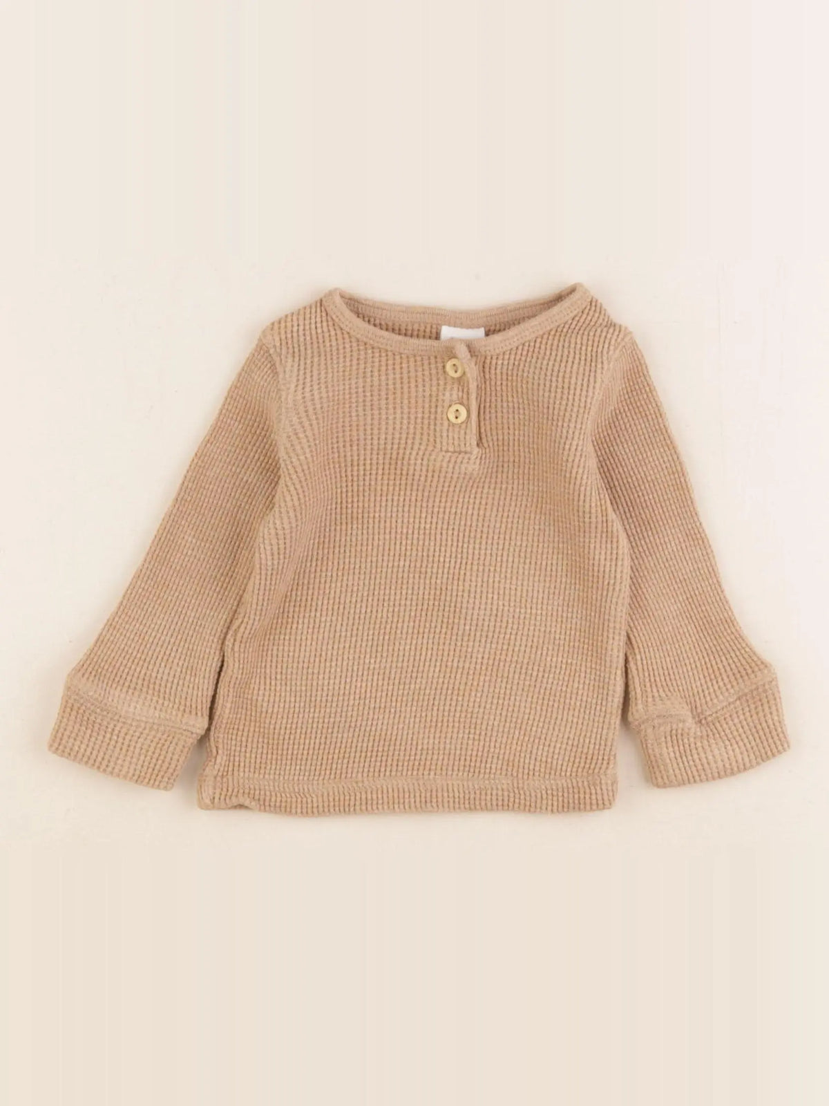 H&M - tee-shirt beige - 4/6 mois