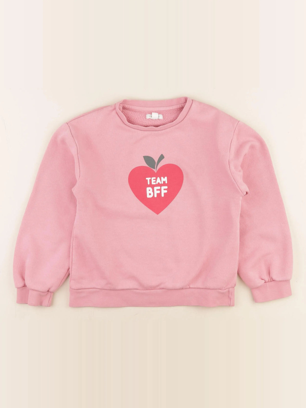 Vertbaudet - sweat rose - 8 ans