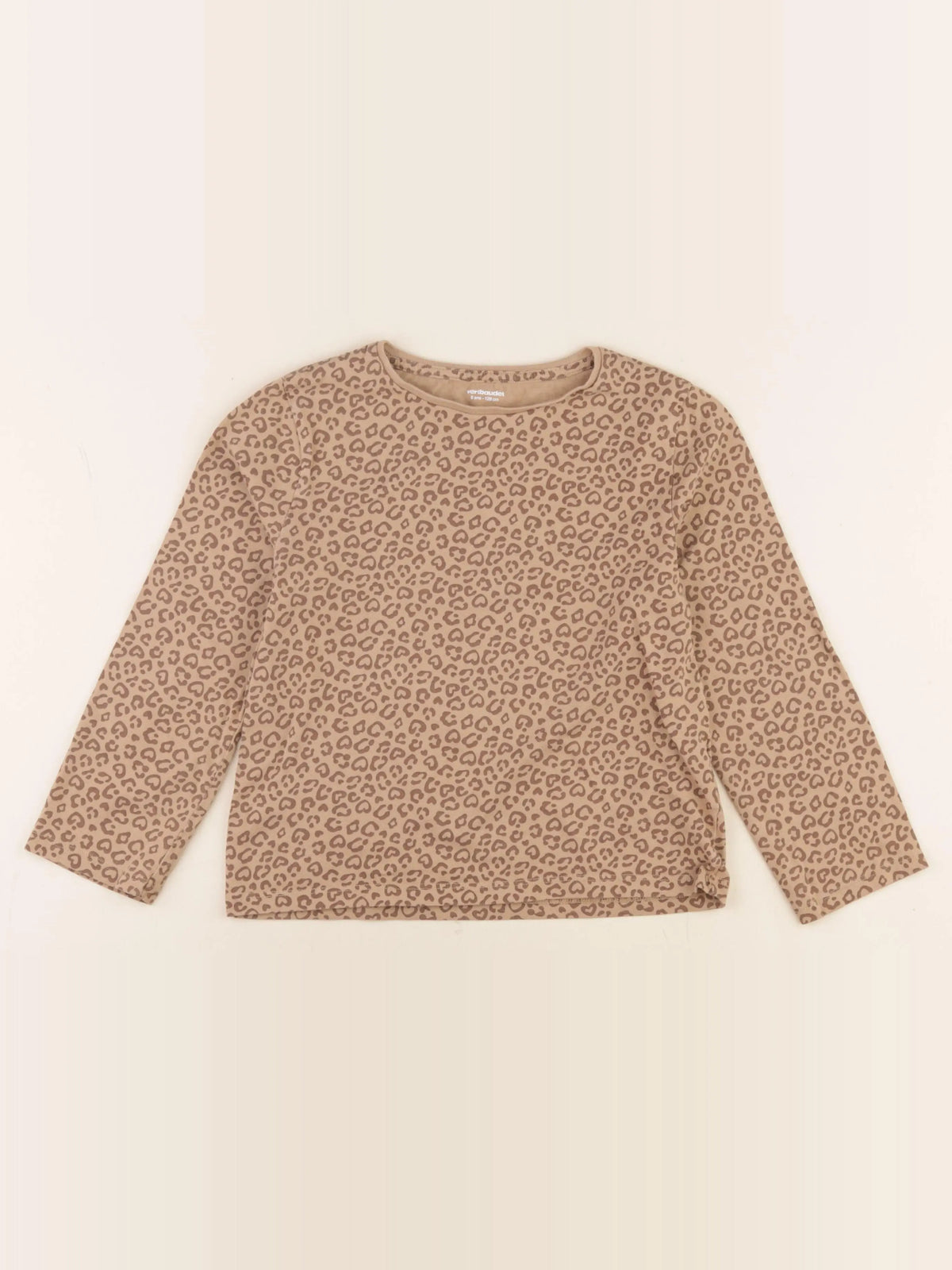 Vertbaudet - tee-shirt marron - 8 ans