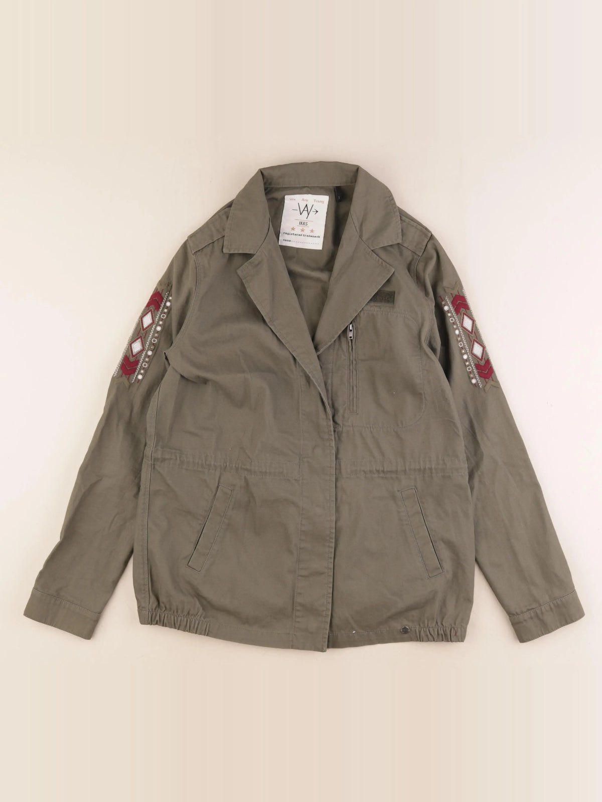 IKKS - veste imprimé au dos vert - 14 ans