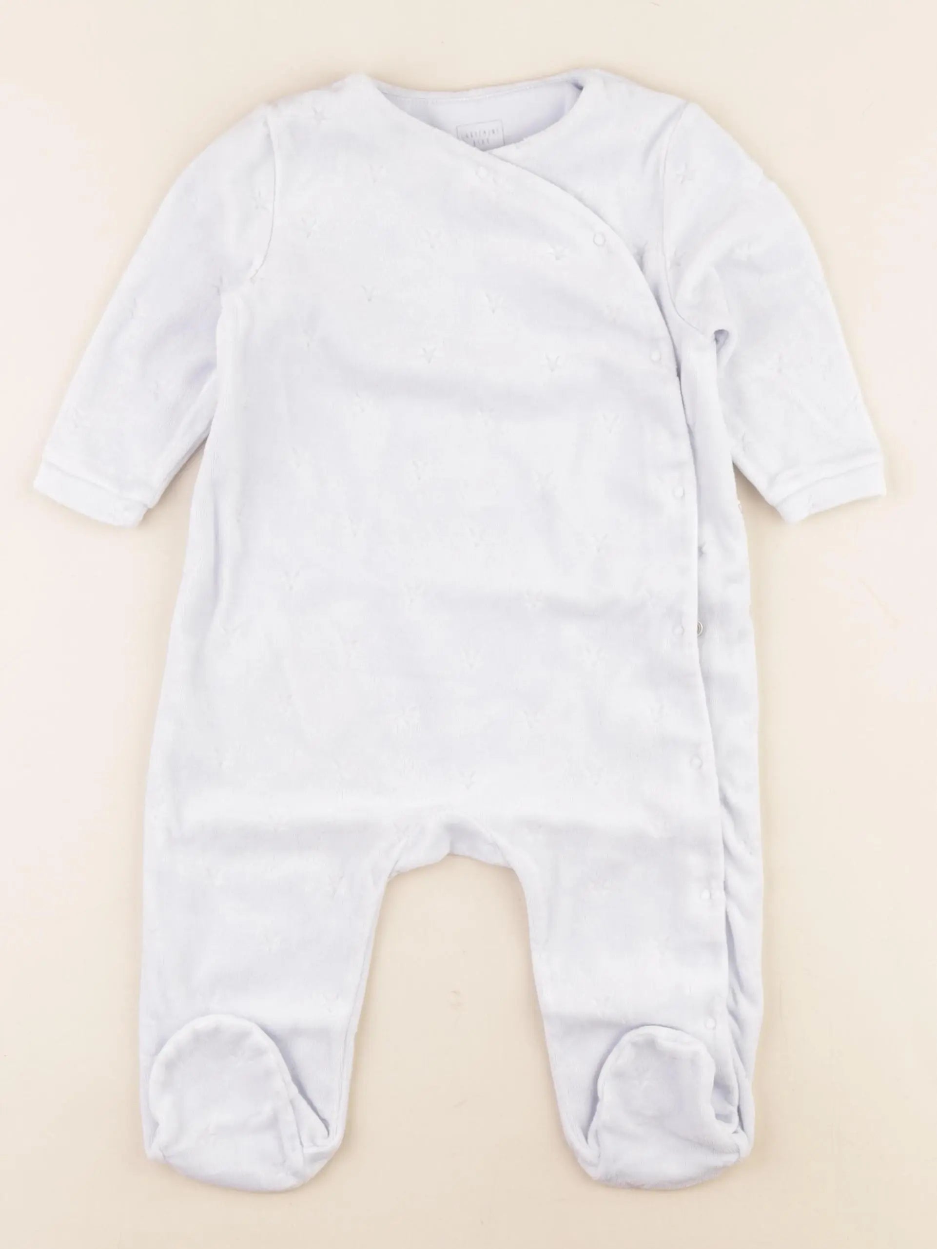 Carrément Beau - pyjama velours bleu - 9 mois