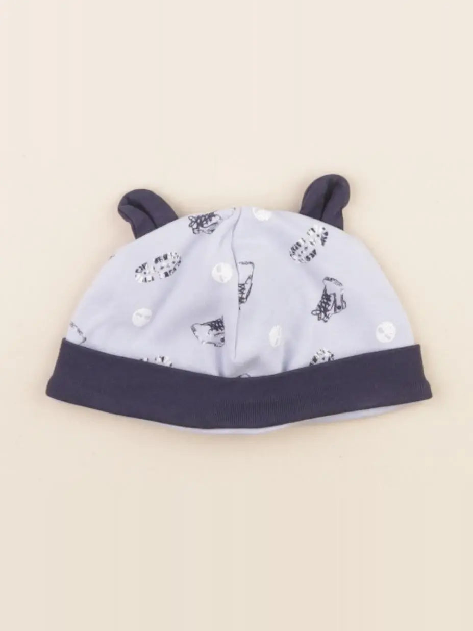 Timberland - bonnet coton bleu - 6 mois