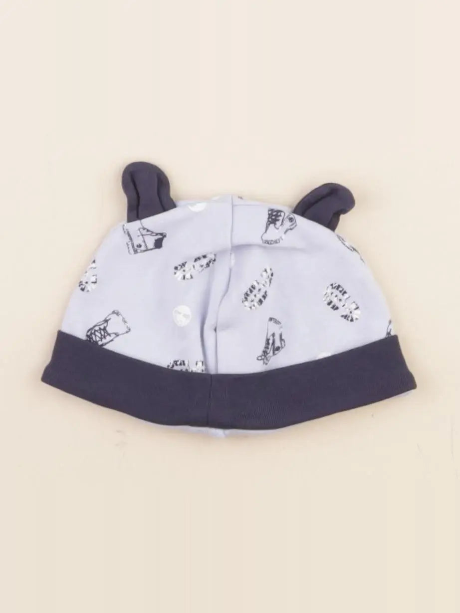 Timberland - bonnet coton bleu - 6 mois
