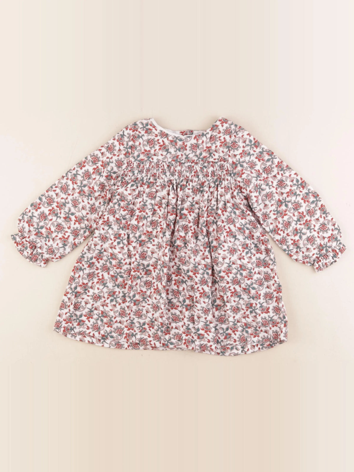 Vertbaudet - robe multicolore - 2 ans