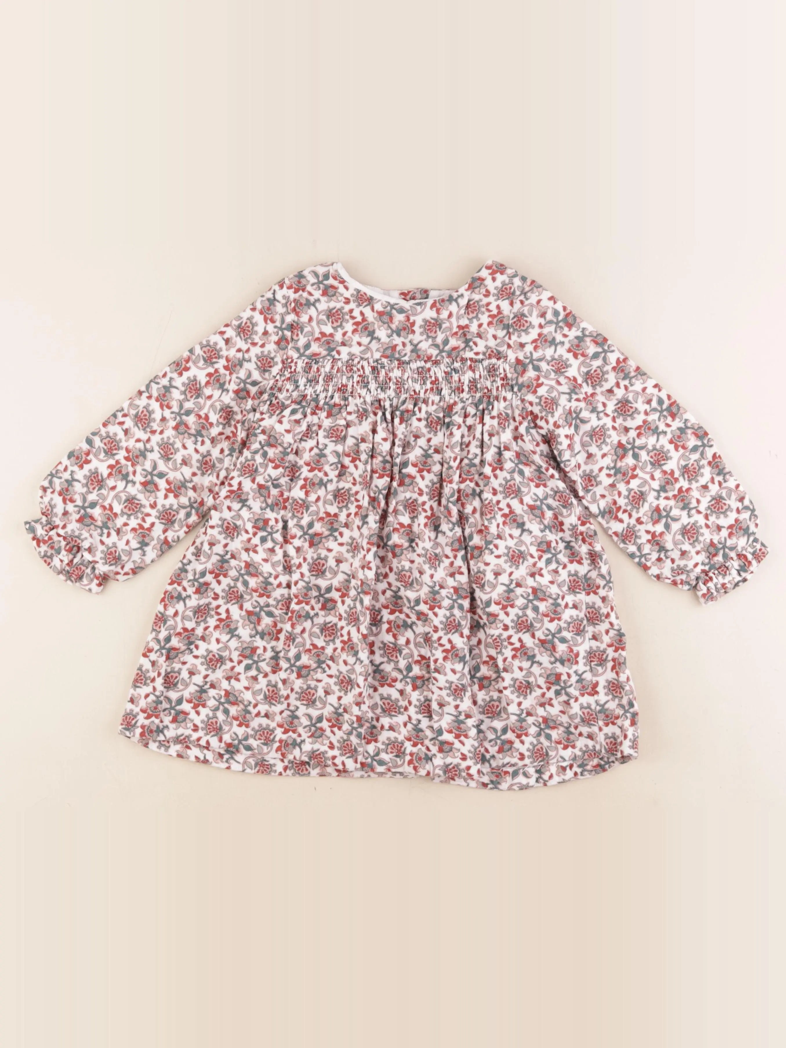 Vertbaudet - robe multicolore - 2 ans
