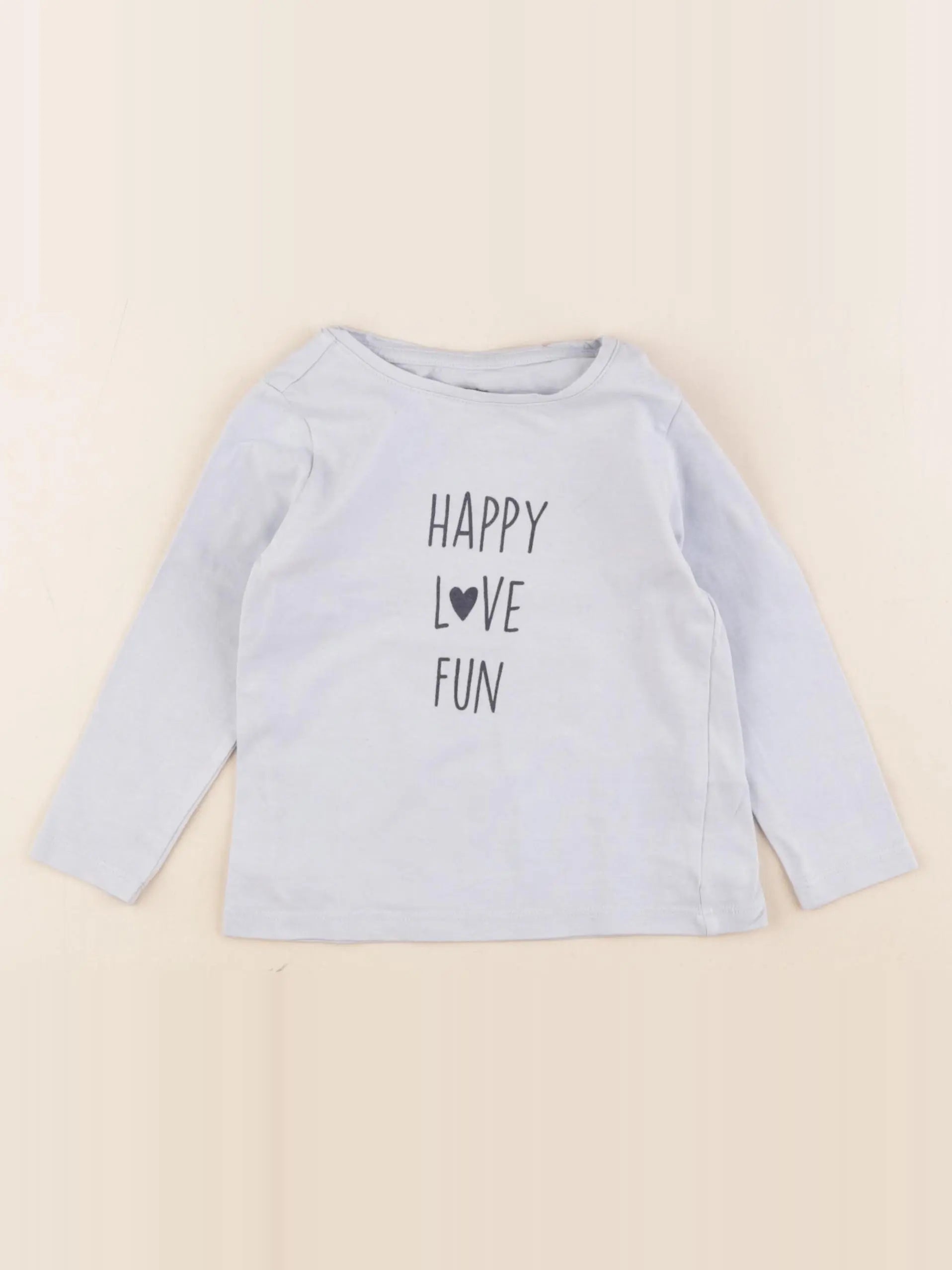 Vertbaudet - tee-shirt bleu - 2 ans