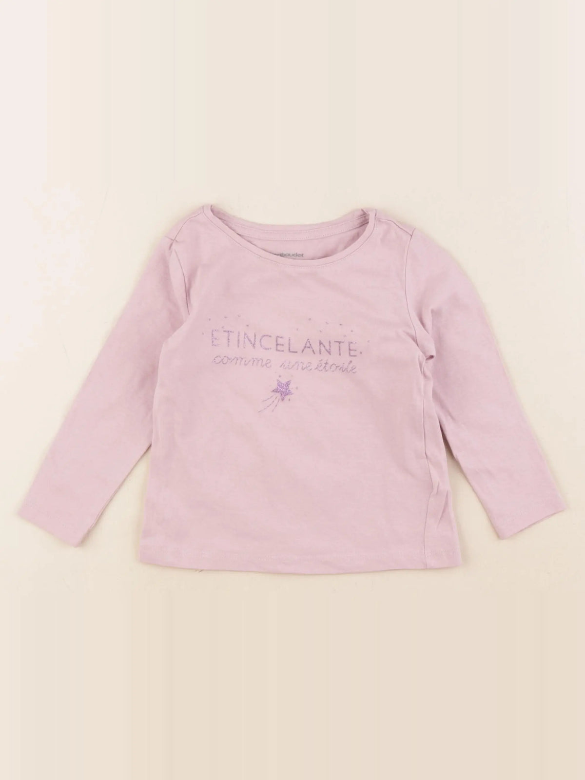 Vertbaudet - tee-shirt violet - 2 ans