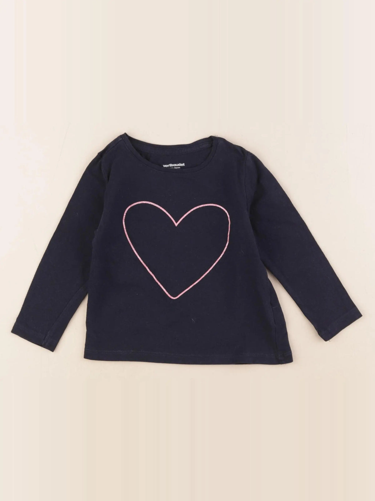 Vertbaudet - tee-shirt bleu - 2 ans