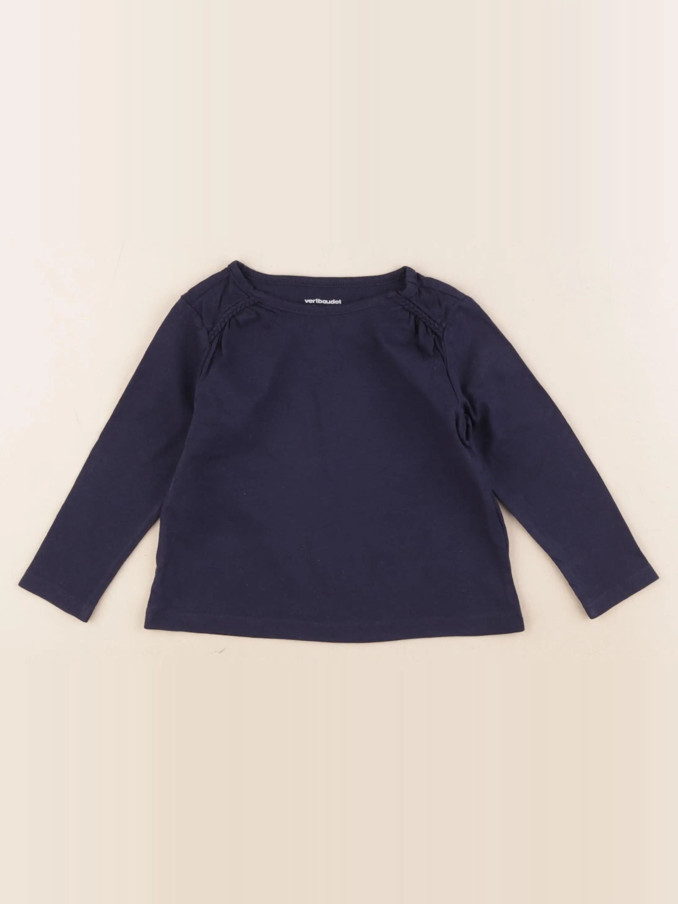 Vertbaudet - tee-shirt bleu - 2 ans
