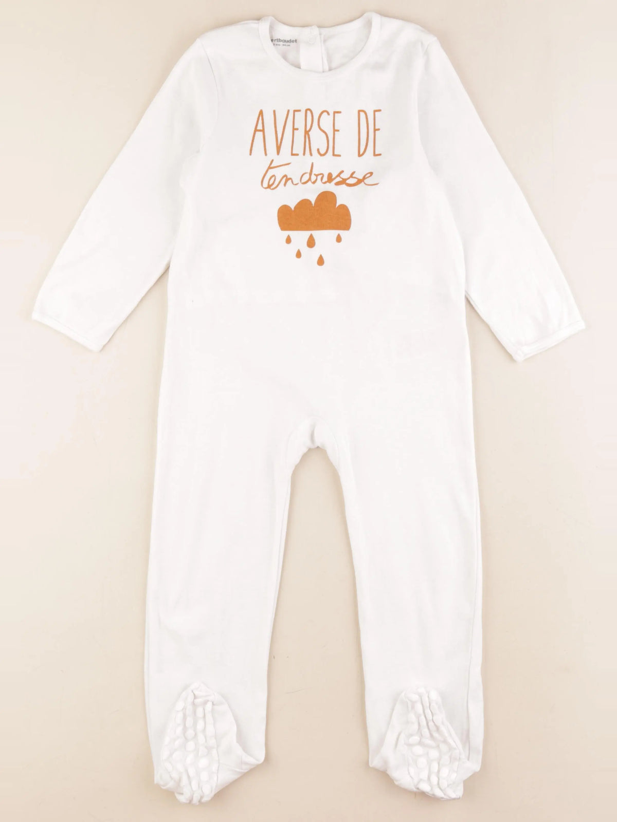 Vertbaudet - pyjama coton blanc - 3 ans