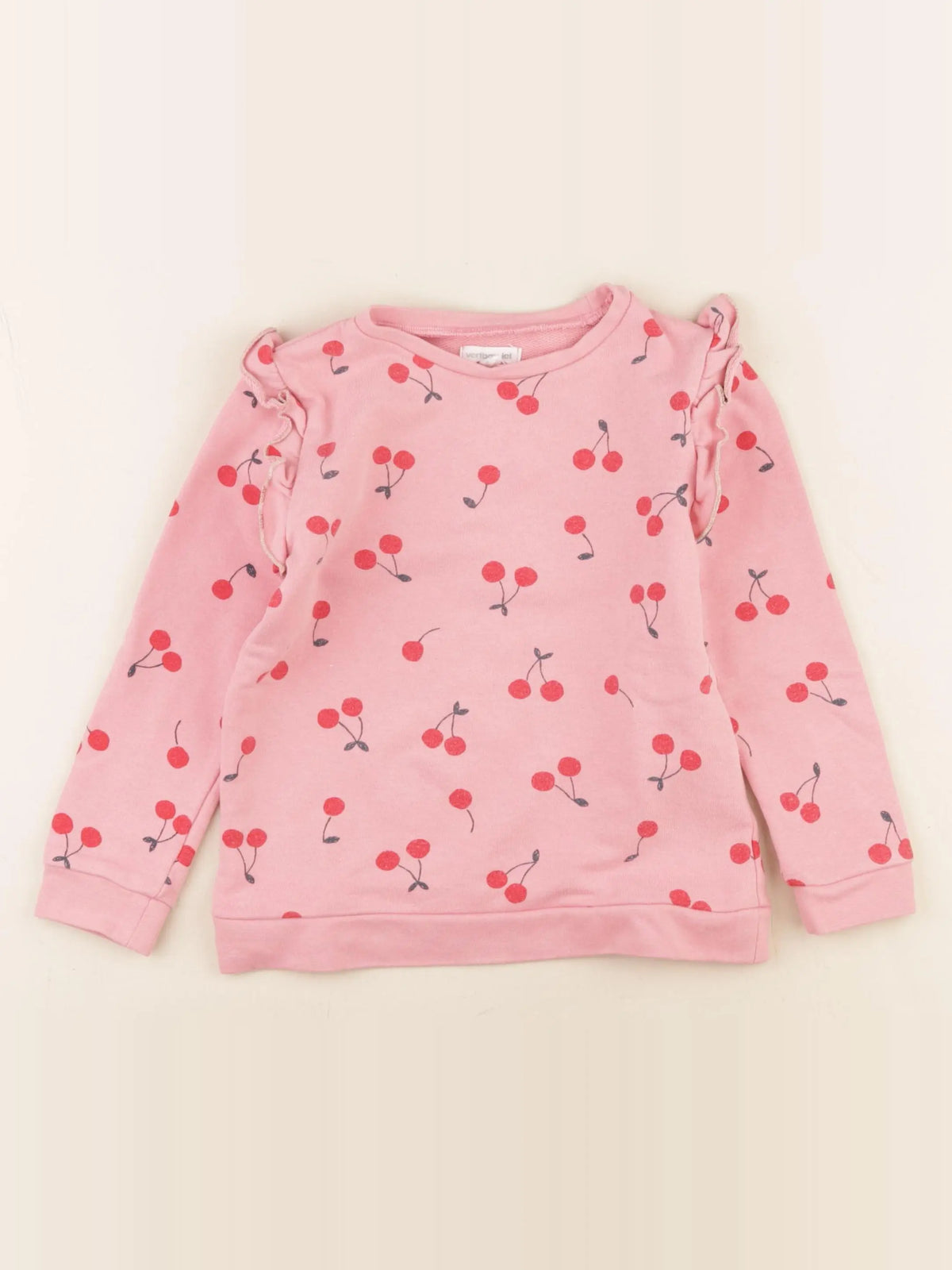 Vertbaudet - sweat rose - 4 ans
