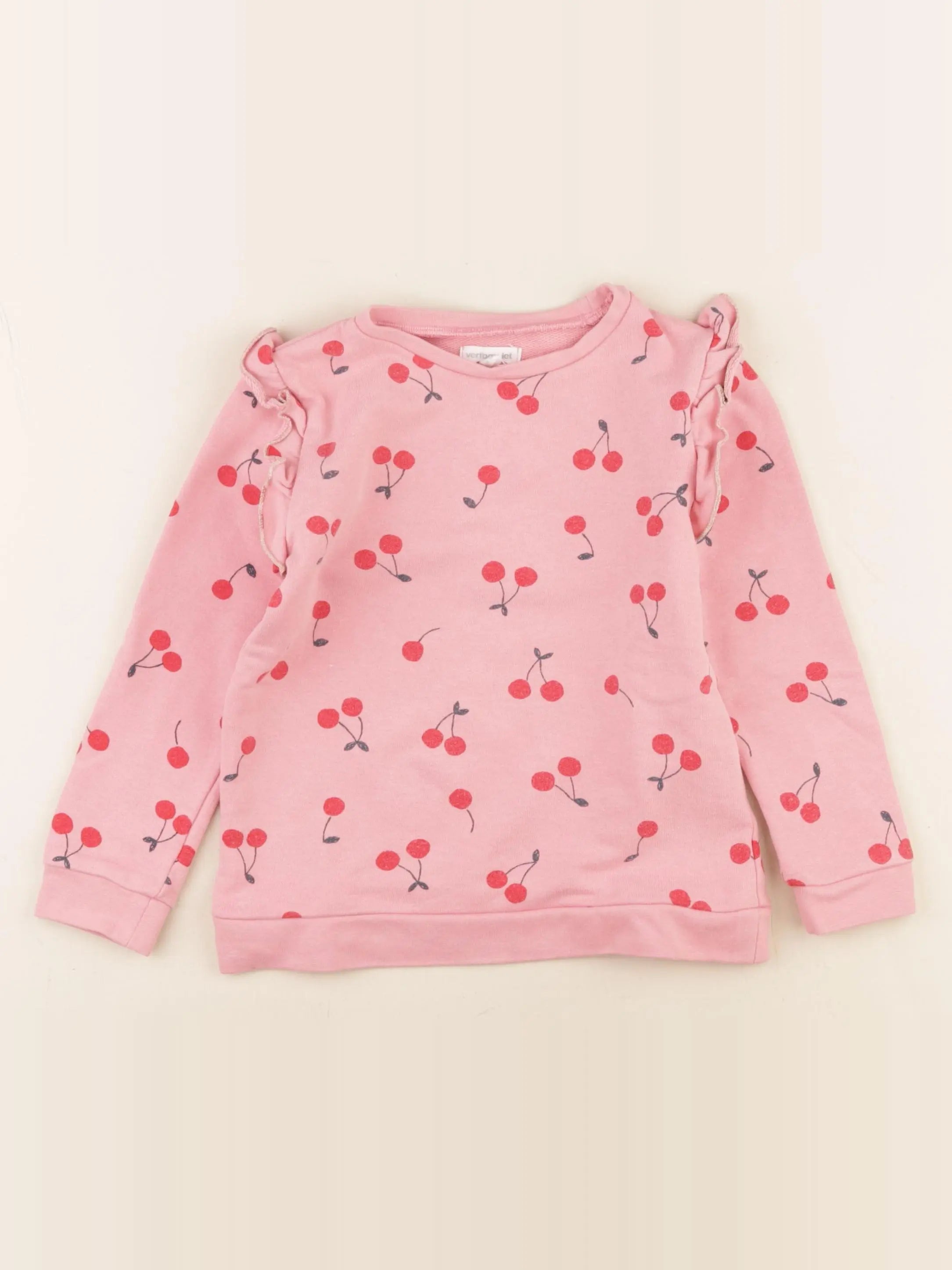 Vertbaudet - sweat rose - 4 ans