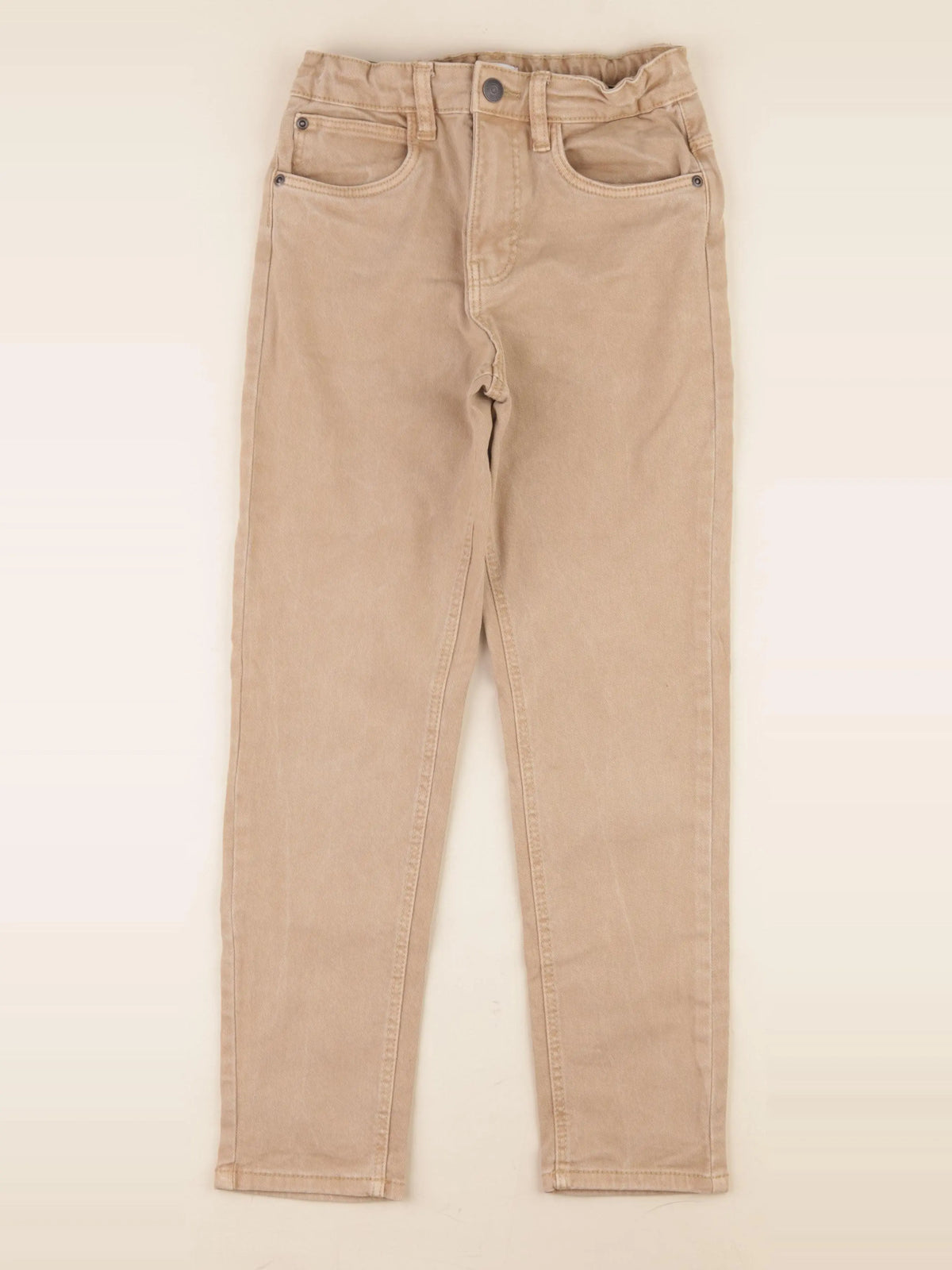 Vertbaudet - jean beige - 10 ans