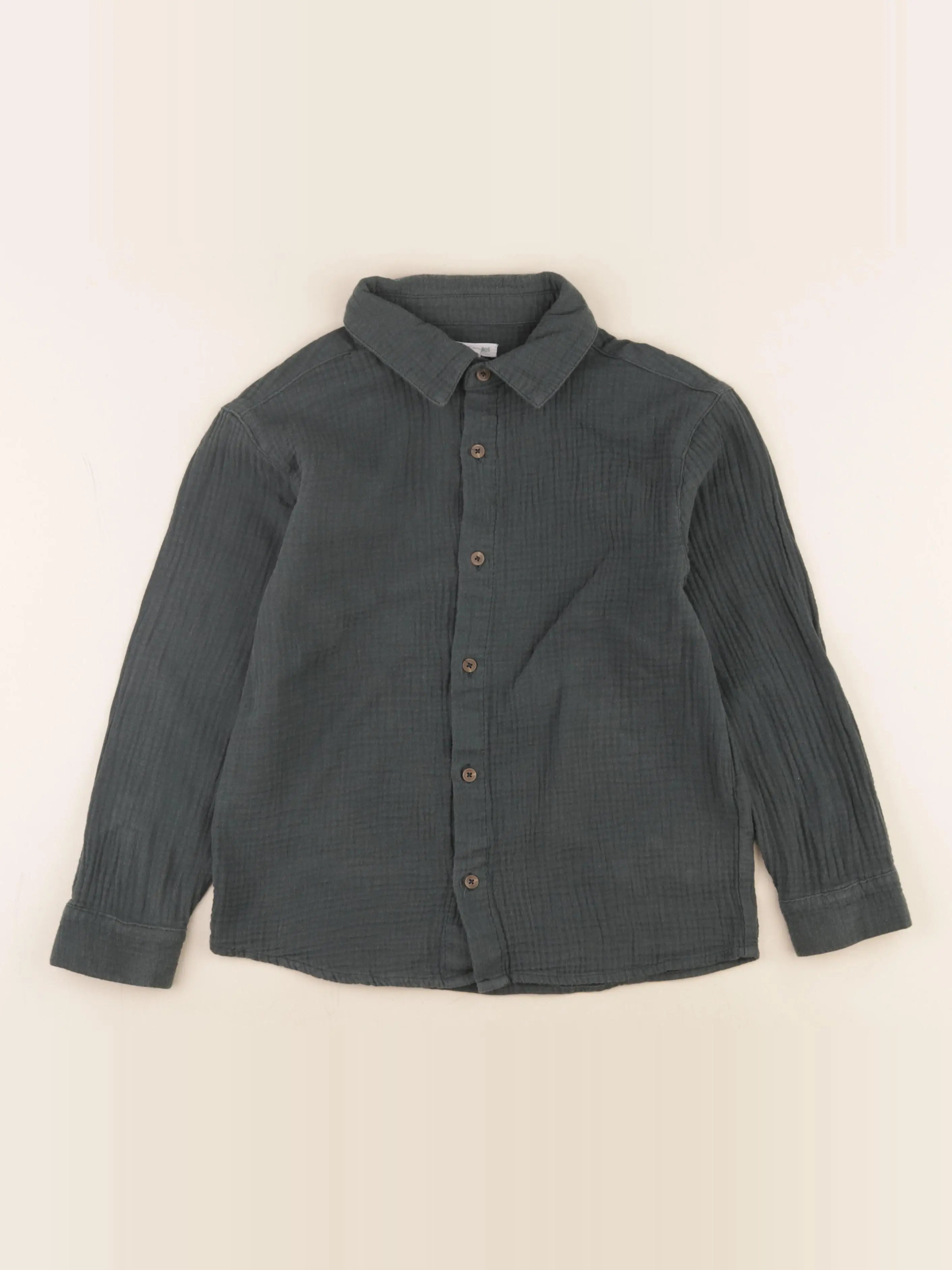 Vertbaudet - chemise vert - 10 ans