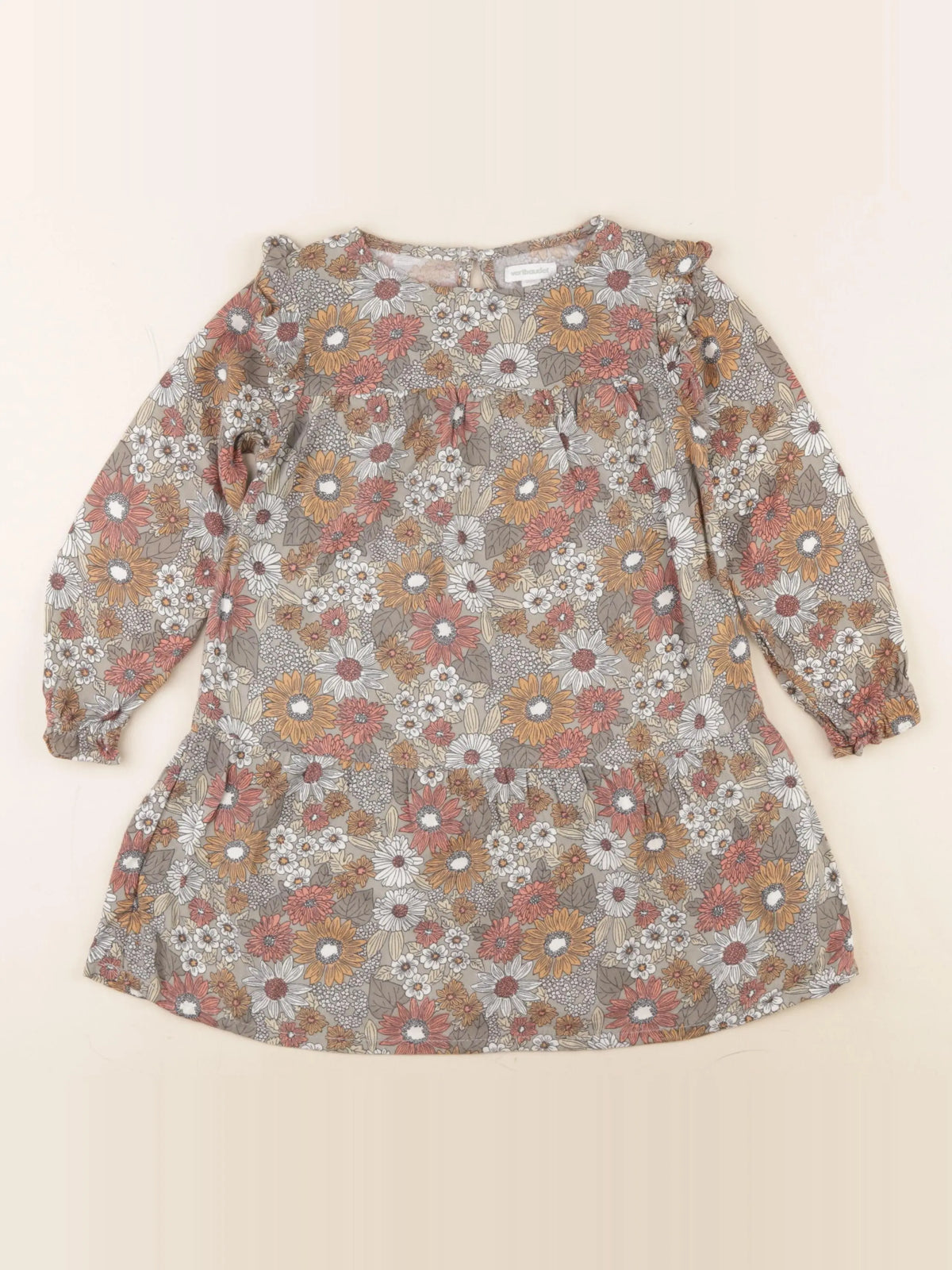 Vertbaudet - robe vert - 4 ans