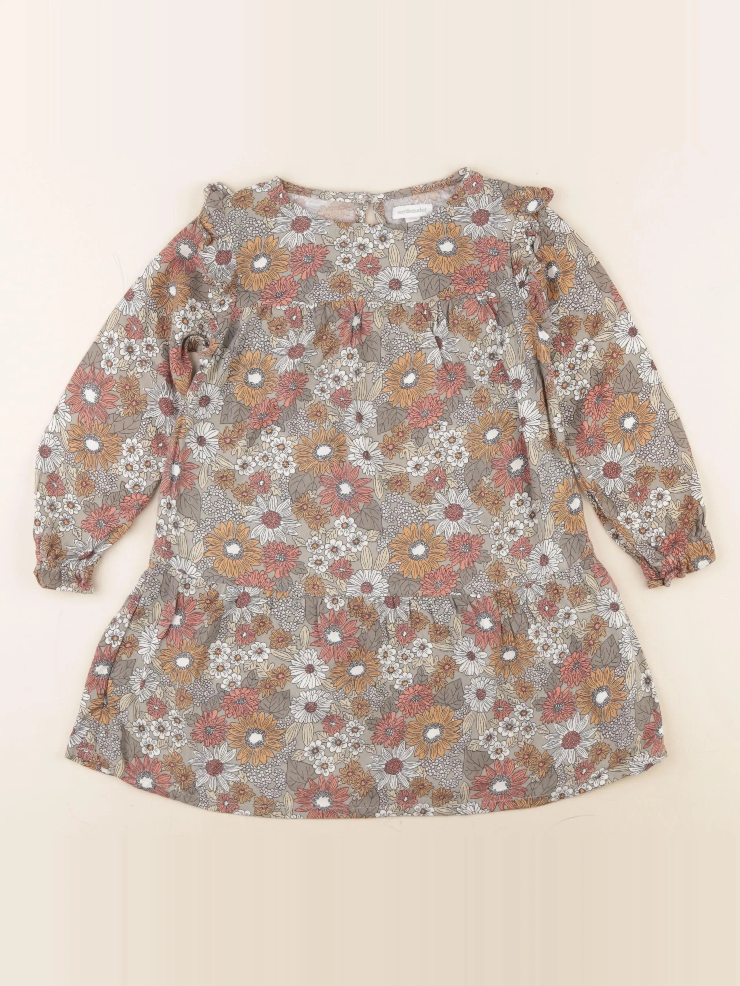 Vertbaudet - robe vert - 4 ans