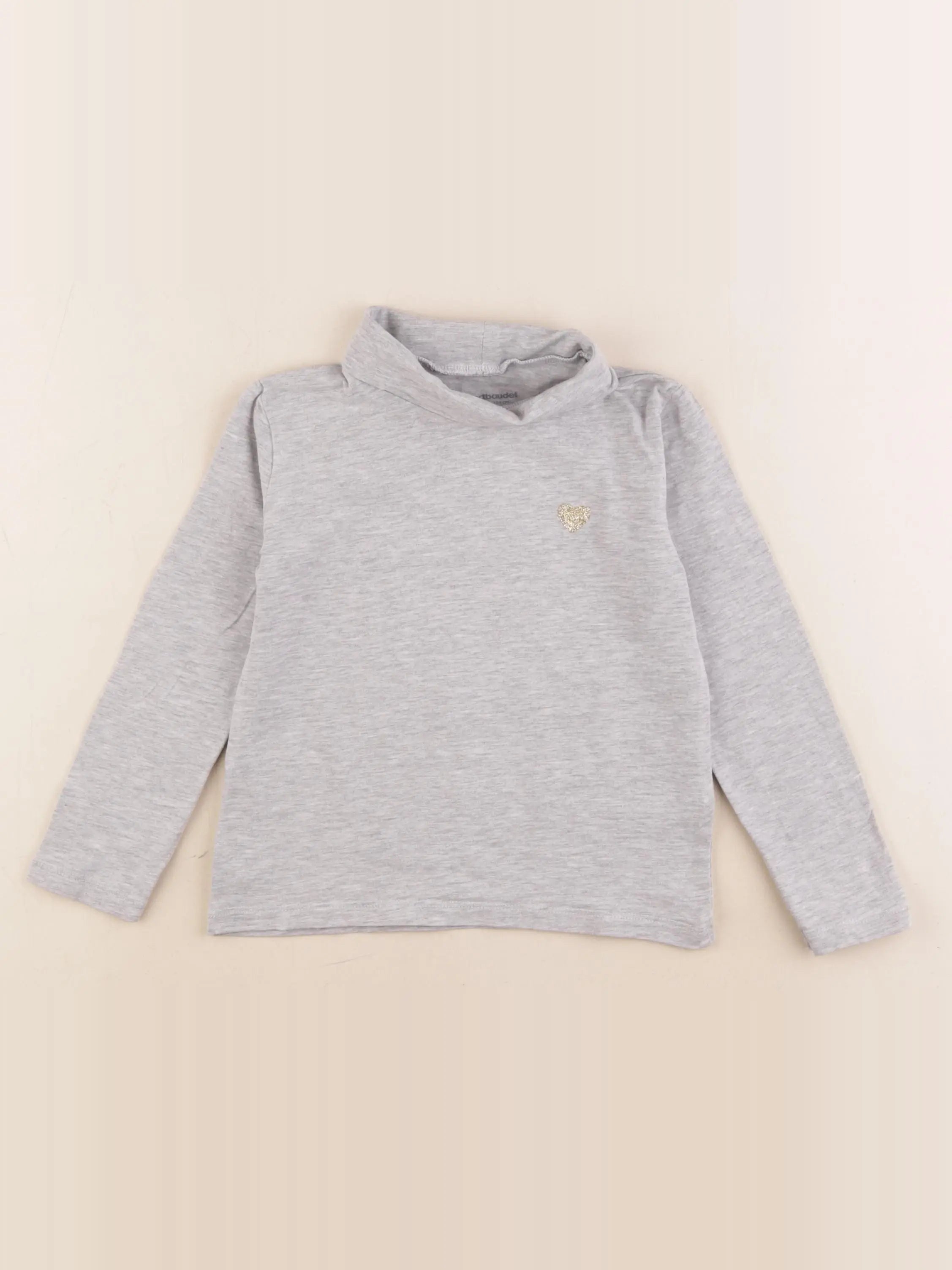 Vertbaudet - sous-pull gris - 4 ans