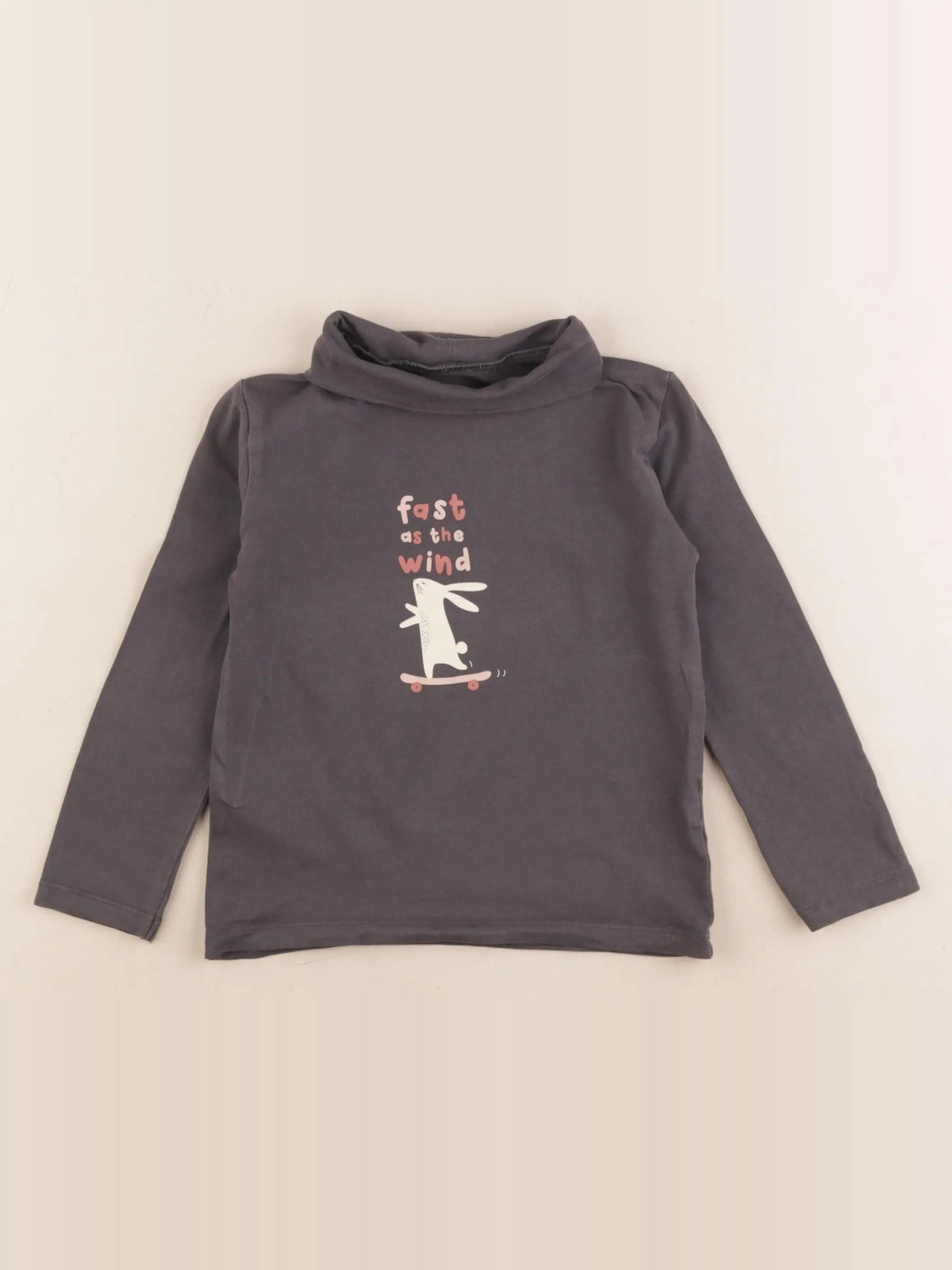 Vertbaudet - sous-pull gris - 4 ans