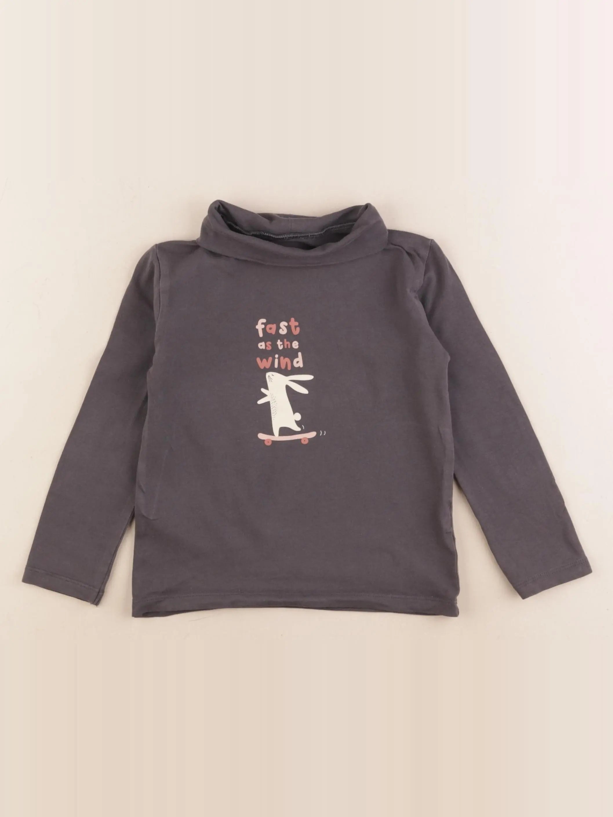 Vertbaudet - sous-pull gris - 4 ans