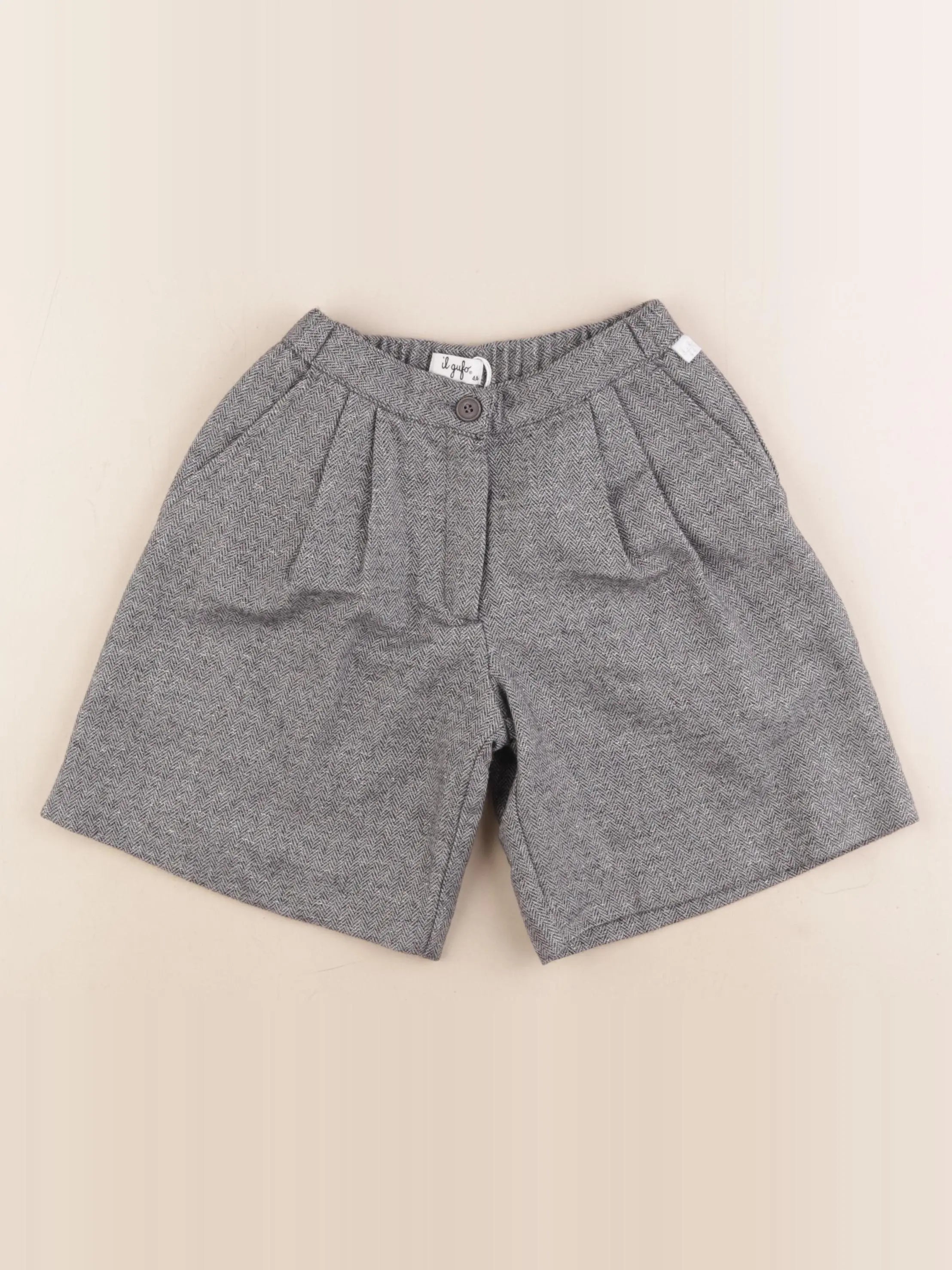Il Gufo - short gris - 4 ans