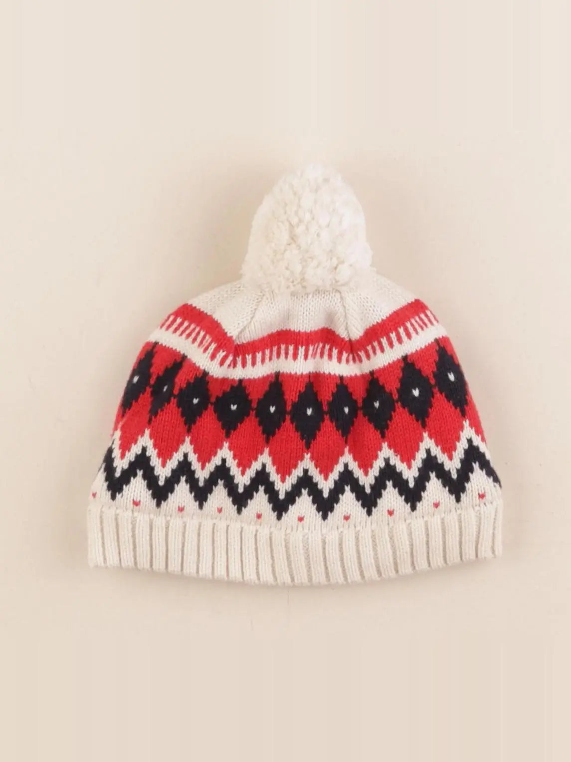 Petit Bateau - bonnet beige - 3/4 ans