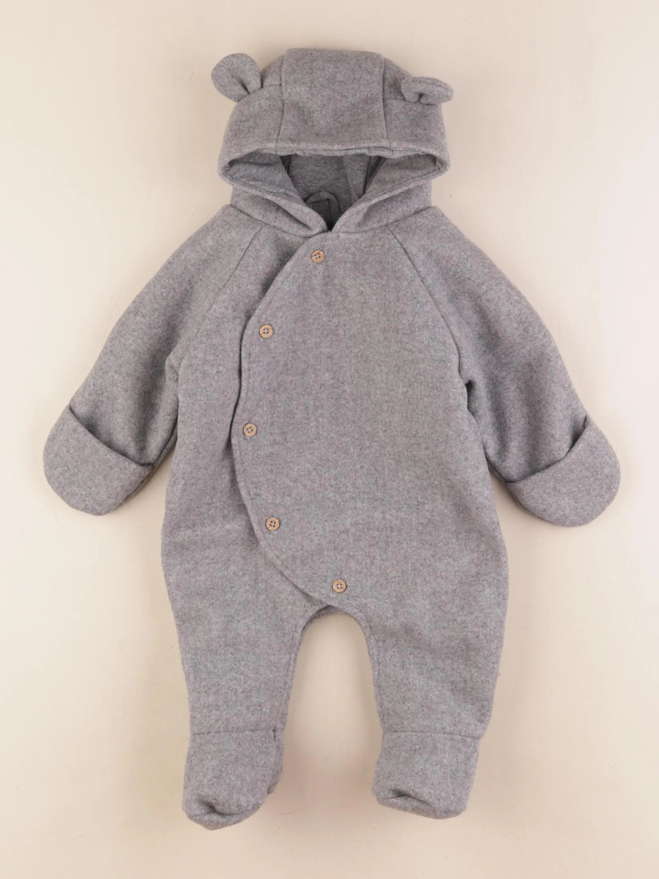Vertbaudet - combi-pilote gris - 3 mois