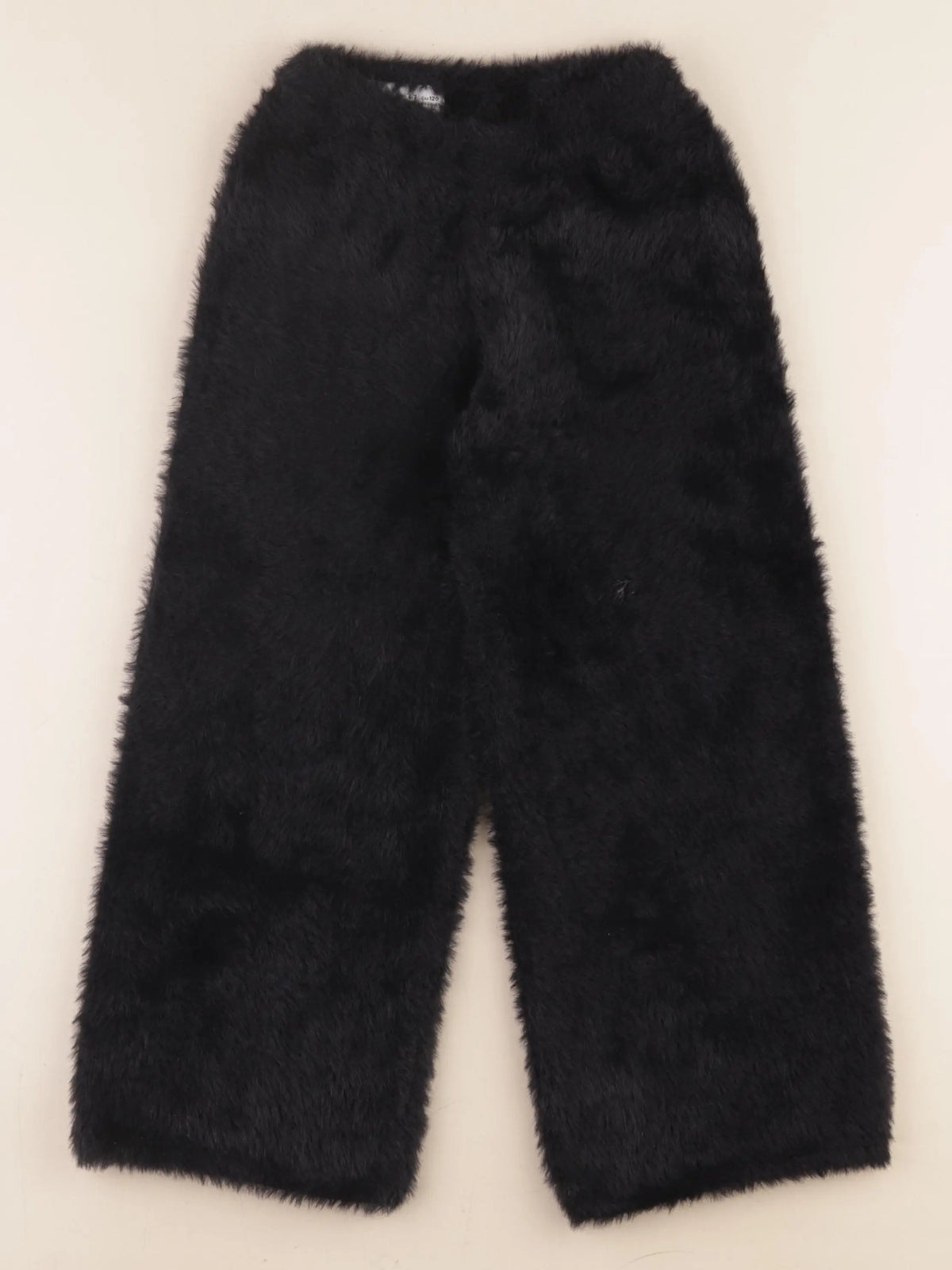 Zara - pantalon moumoute noir - 6/7 ans