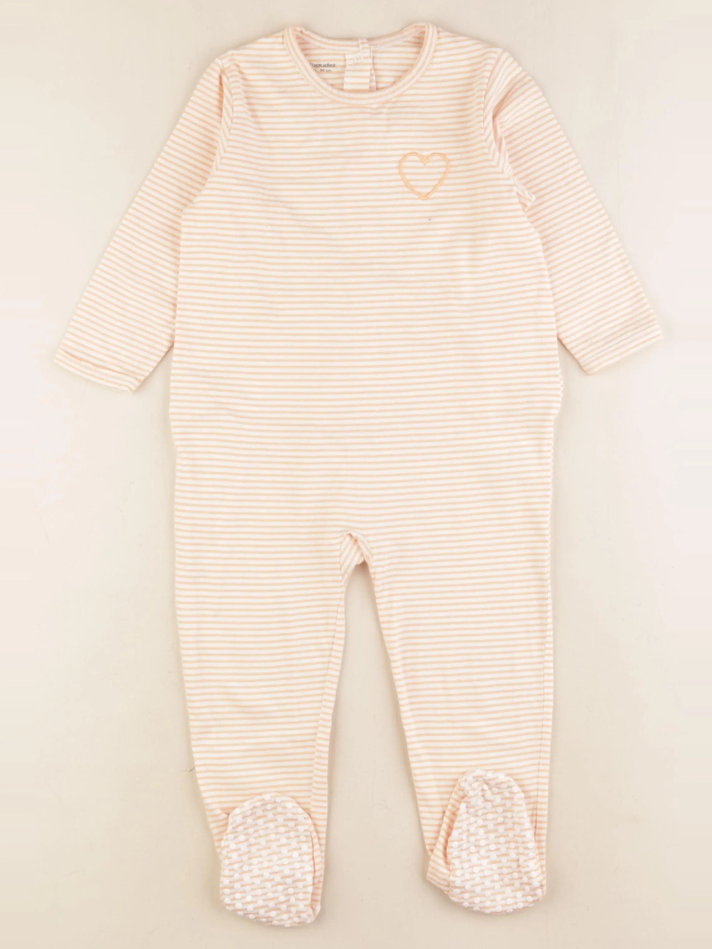 Vertbaudet - pyjama coton orange - 24 mois