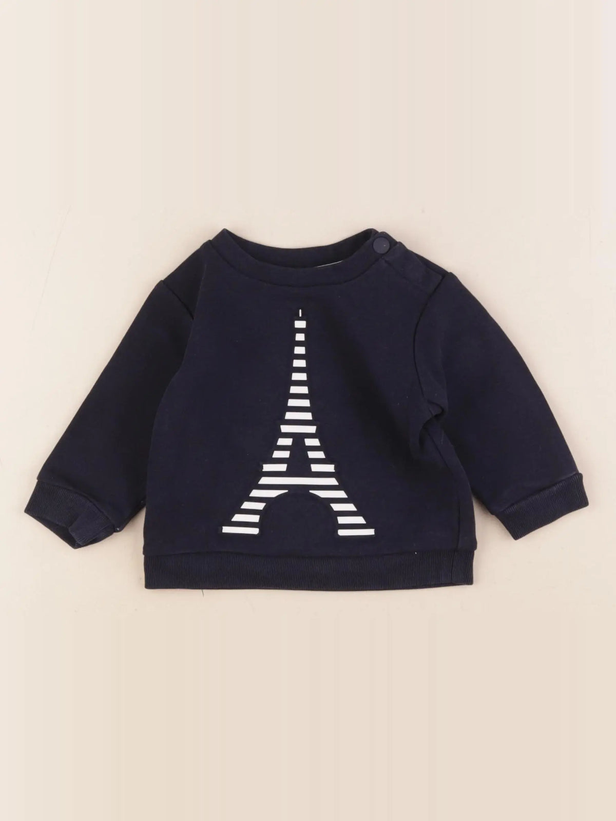 Jacadi - sweat bleu - 6 mois