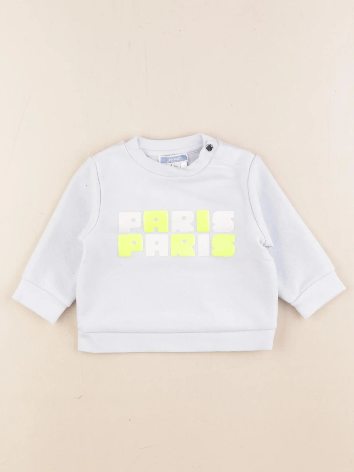 Jacadi - sweat bleu - 6 mois